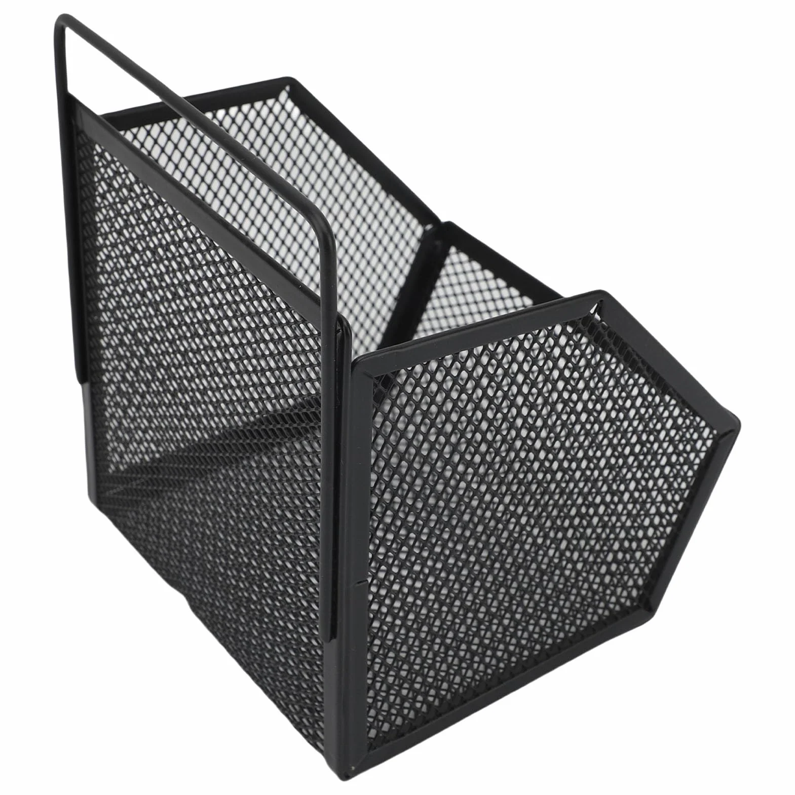 Annadue Annadue Samoprzylepny Kosz z Drutu Metalowego Otwarty Drut do Przechowywania w Kuchni w łazience, 13,2 X 10 X 15 Cm (WHITE) (WHITE) (BLACK)