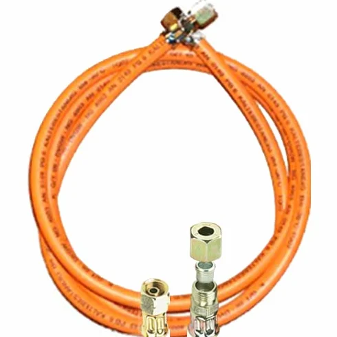 Wąż gazowy z propanem 1/4" po lewej stronie x 8 mm złącze śrubowe z pierścieniem tnącym (mrozoodporny, 40 cm)