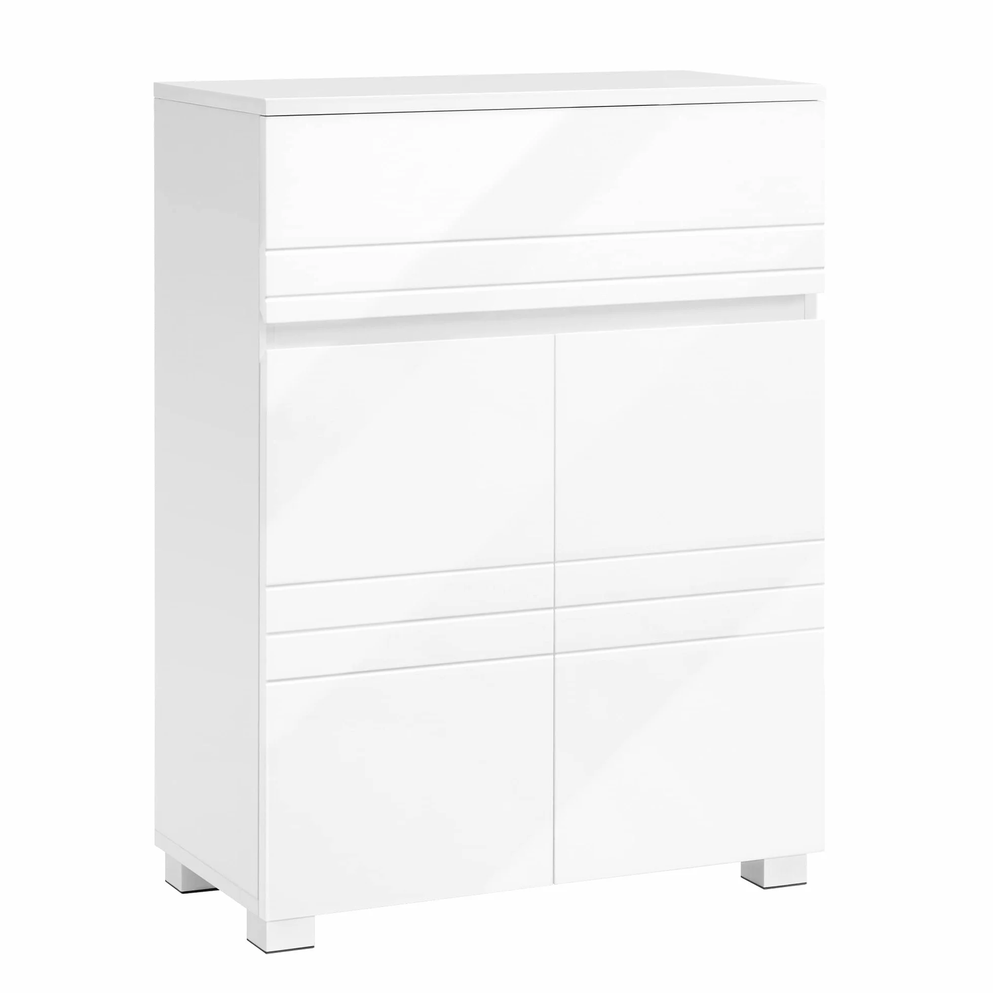 VASAGLE BBK140W01 szafka łazienkowa 60x30x80 cm biała