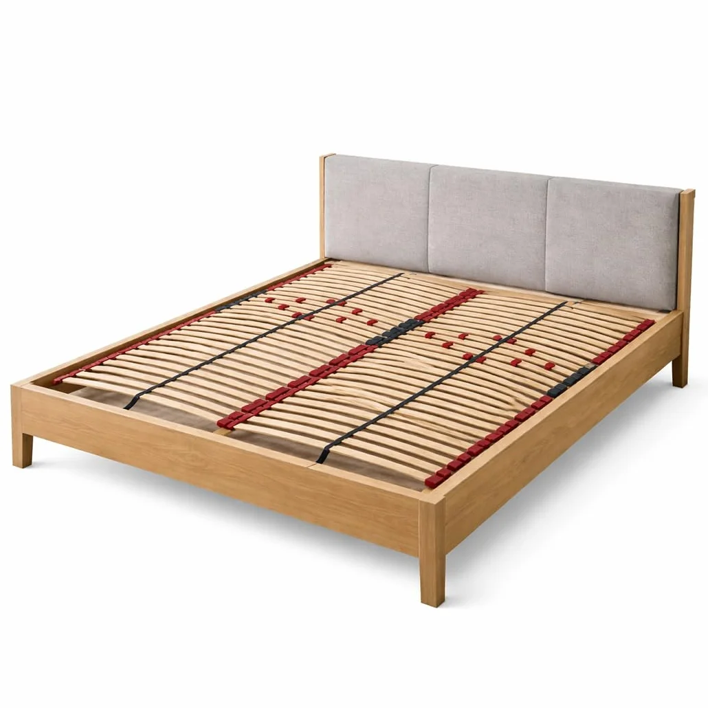 Stelaż do łóżka 160x200 drewniany SURFACE STANDARD marki PAN MATERAC z regulacją twardości w strefie lędźwiowej, wykonany z listew brzozowych, do samodzielnego montażu
