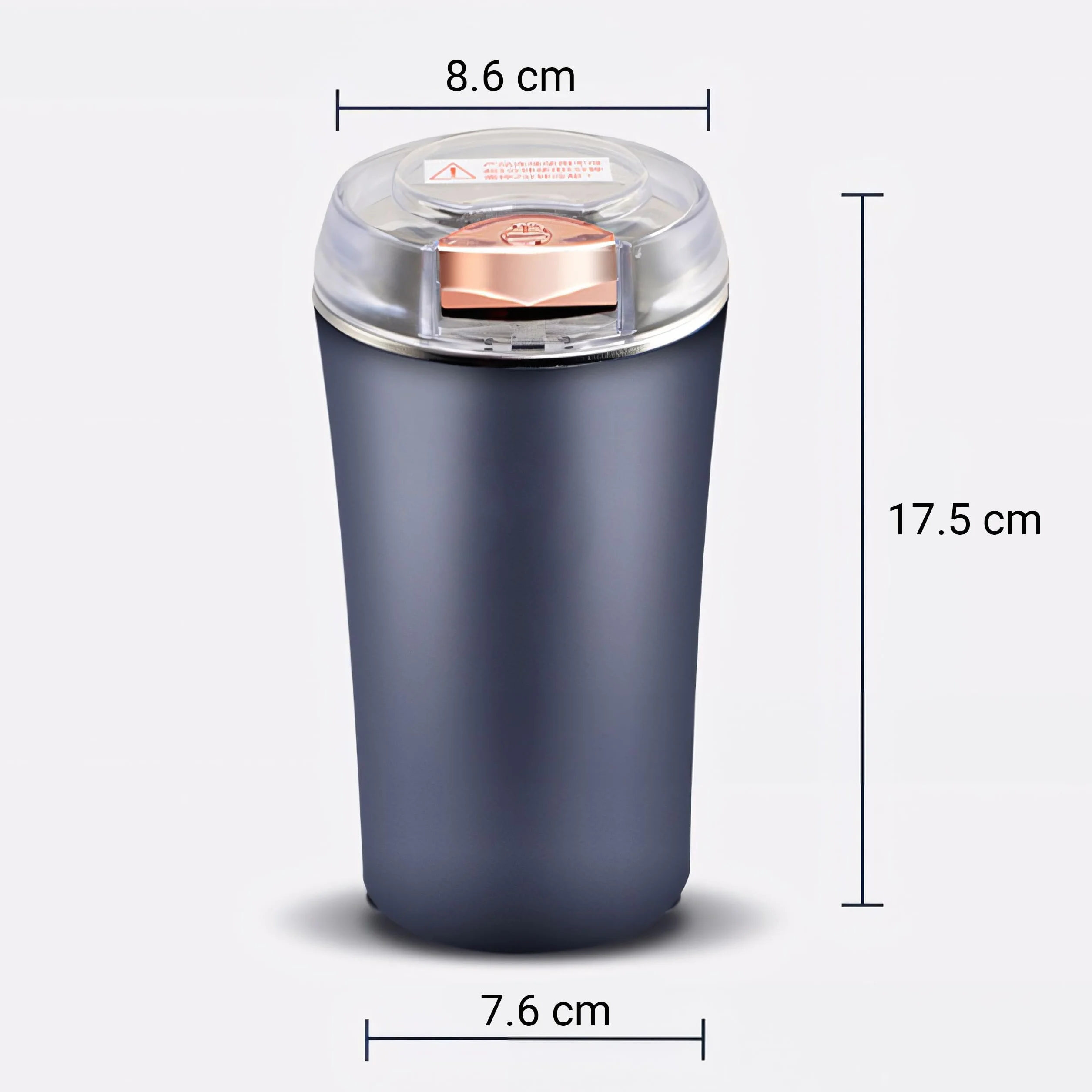 Retoo Elektryczny młynek do kawy z nożem udarowym i stalą nierdzewną, ceramiczny mechanizm mielący, regulowana grubość, espresso, French Press, kawiarnia