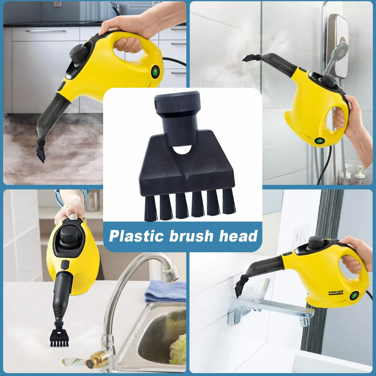 Szczotki do czyszczenia parą Karcher SC1 SC2 SC3 SC4 SC5, uszczelniające do kuchni, mebli, łazienki, dywanów