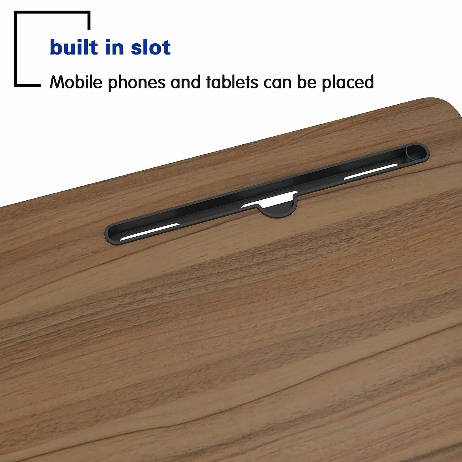 sogesfurniture Stolik pod laptopa z regulacją wysokości, komputer z miejscem na tablet, 60 x 40 cm, pielęgnacji, pomocniczy na kółkach, dąb 05#3-60OK