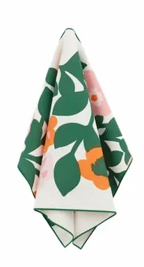 Marimekko Green Green Tea Towel 47 x 70 cm, biały, zielony, różowy, pomarańczowy