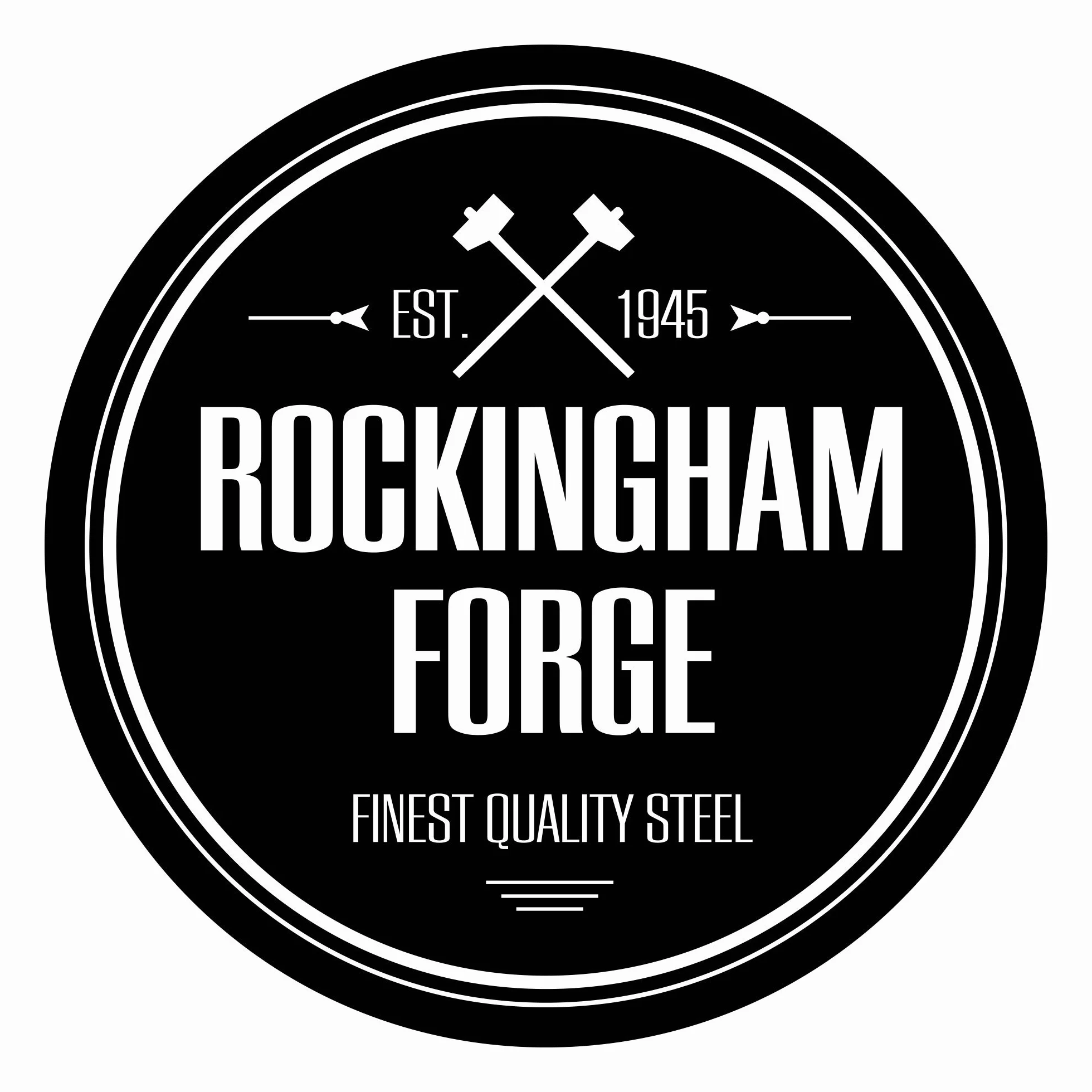 Nóż santoku Rockingham Forge Forester Series 7” - Ostrze ze stali nierdzewnej z czarną powłoką oksydacyjną Ergonomiczna drewniana rękojeść Nóż japoński, RF-6183P