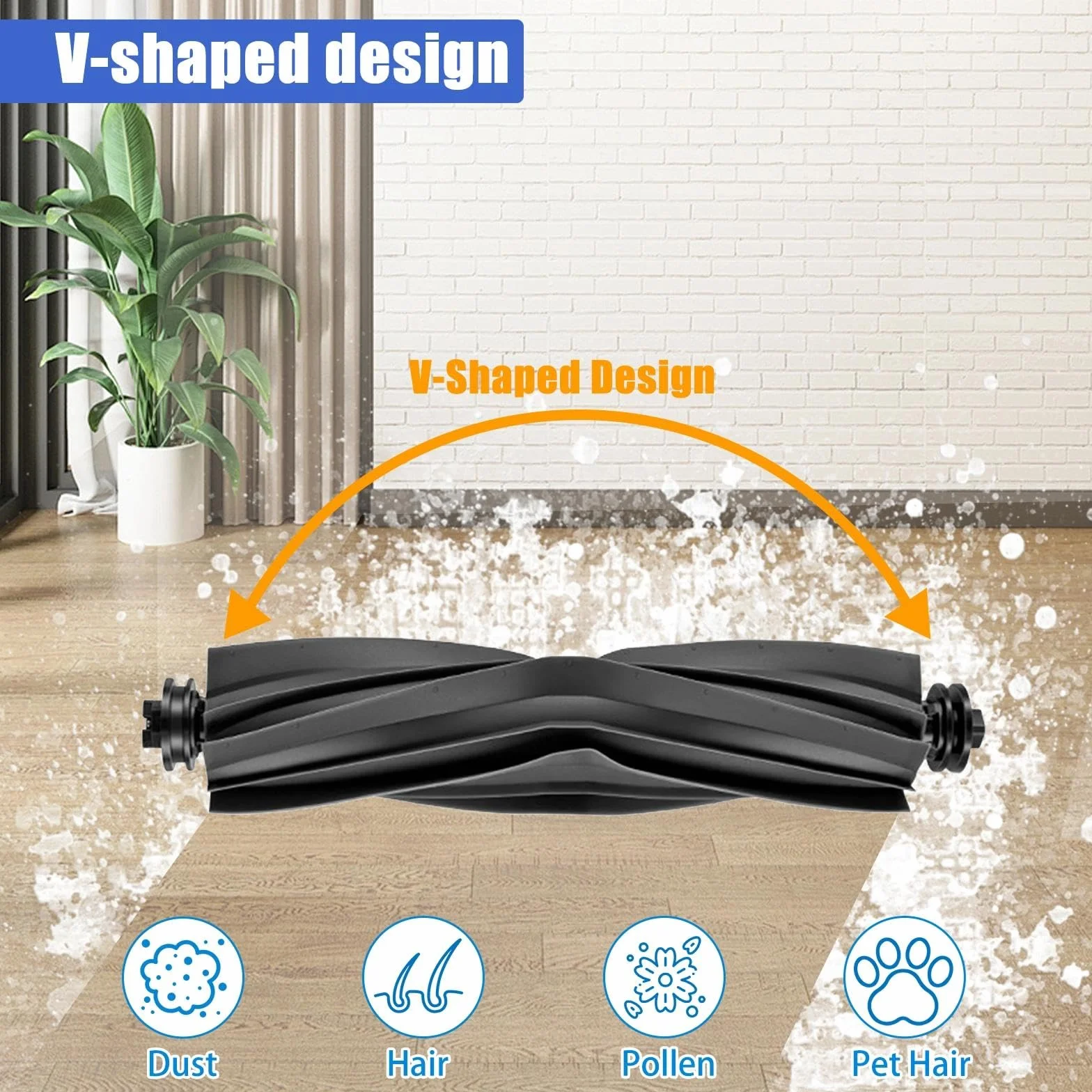 Szczotki Rolkowe do Dreame L10s Ultra/L10s Pro Ultra Heat/L10s Ultra Gen 2/L10s Pro Gen 2/D10 Plus Gen 2/L10s Plus/L20 Ultra/L10 Prime/L10 Ultra /L40 Ultra/X40 Master/X30 Ultra Odkurzacza
