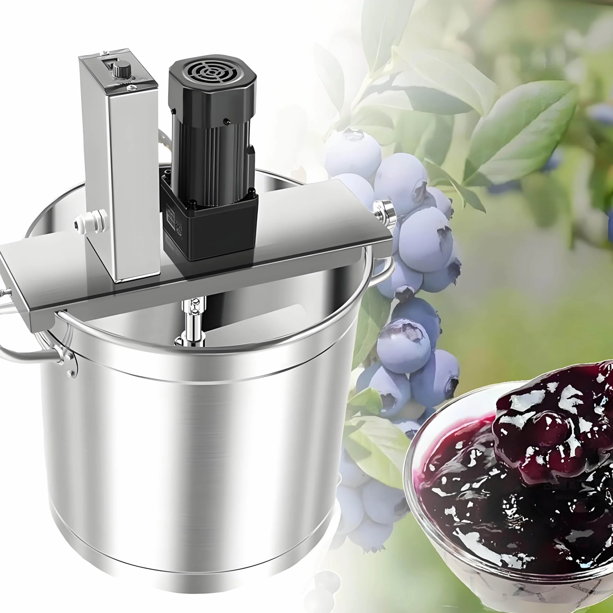 Mikser do sosu chili, komercyjny blender do żywności 200 W/250 W, blender do sosu do zupy na dno garnka, skrobak z 4 ostrzami, nie przypala się na dnie, smażenie jednym kliknięciem Model30cm