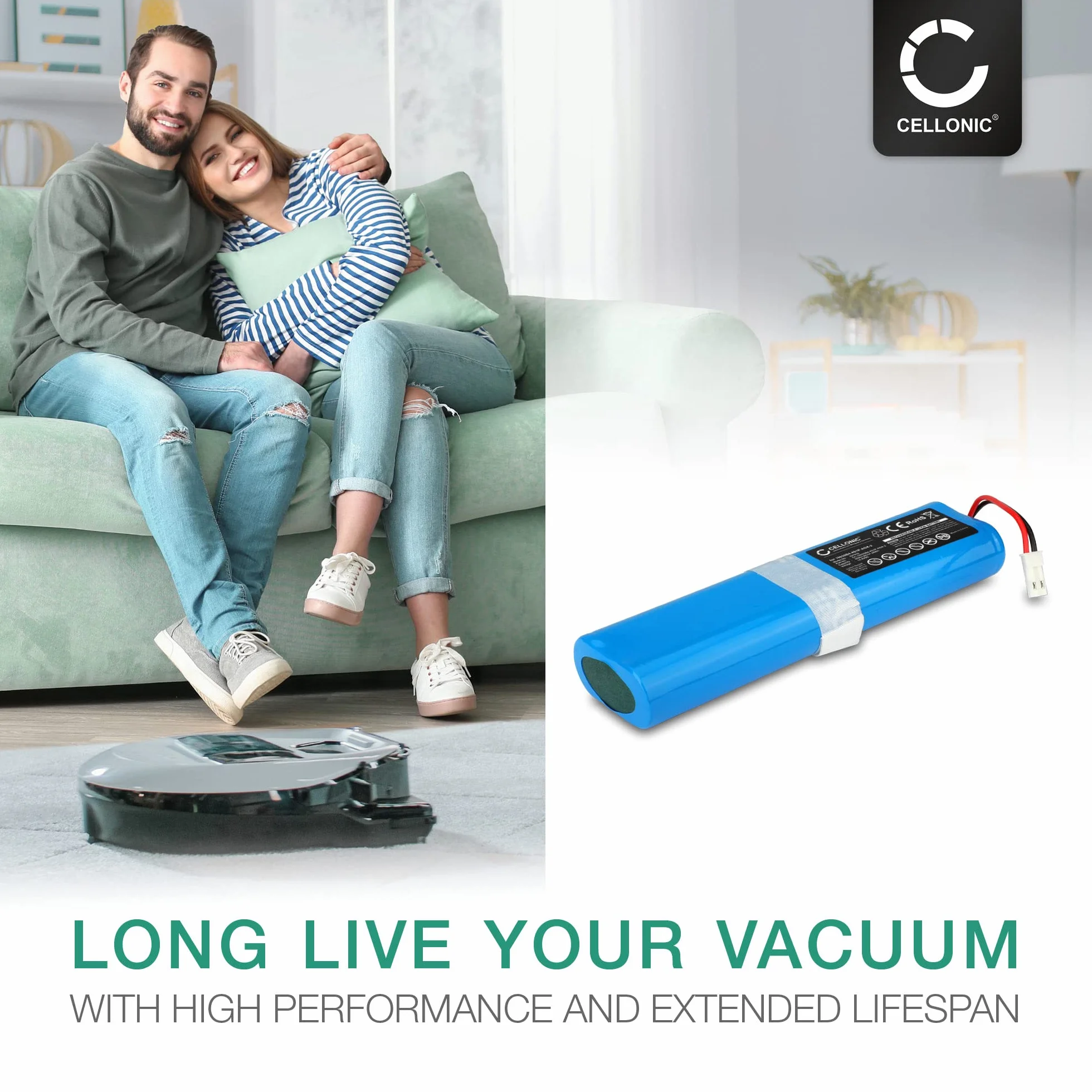 CELLONIC bateria zamienna do ILIFE Zaco V5s Pro V3s Pro V5x 14.4V 2600mAh litowo-jonowy