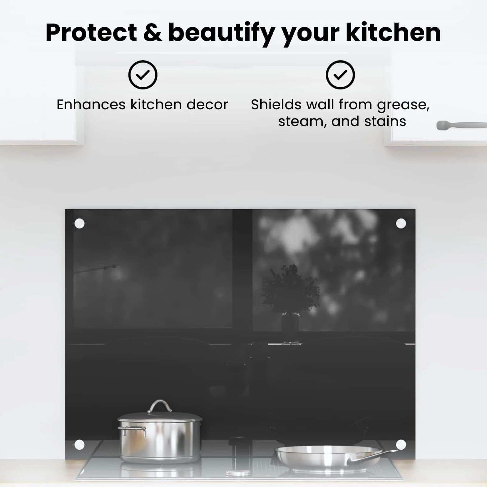 vidaXL Panel kuchenny Czarny 70 x 50 cm szkło hartowane, Stylowy design kuchni, trwały szklany backsplash, odporny na ciepło, nowoczesny styl do remontu domu