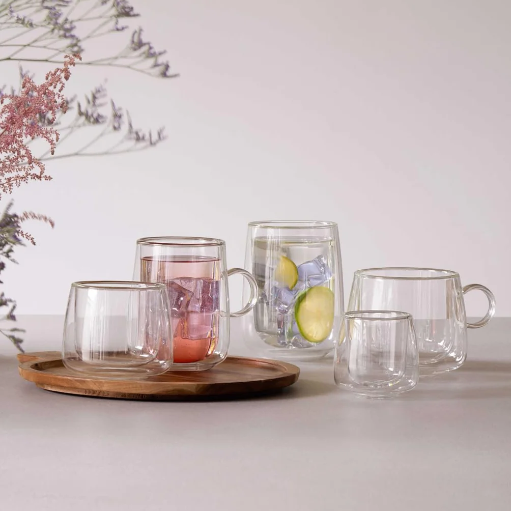Villeroy & Boch – Artesano Hot&Cold Beverages szklanka do latte macchiato, 360 ml, zestaw 2 szklanek, podwójne ścianki, zmywarka, mikrofalówka