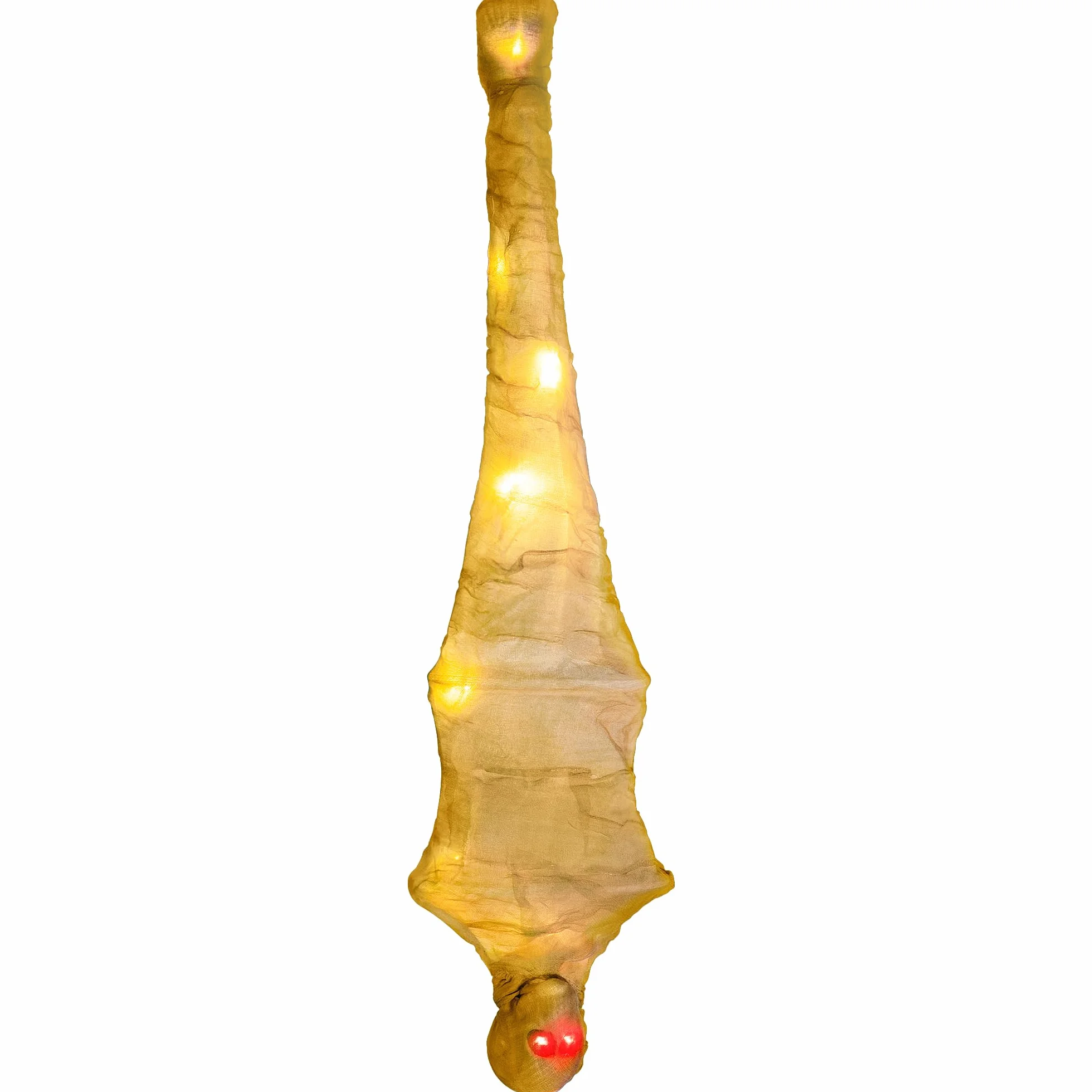 JOYIN Dekoracje na Halloween, 119 cm, świecące wiszące zwłoki kokonu na Halloween, dekoracje wewnętrzne i zewnętrzne