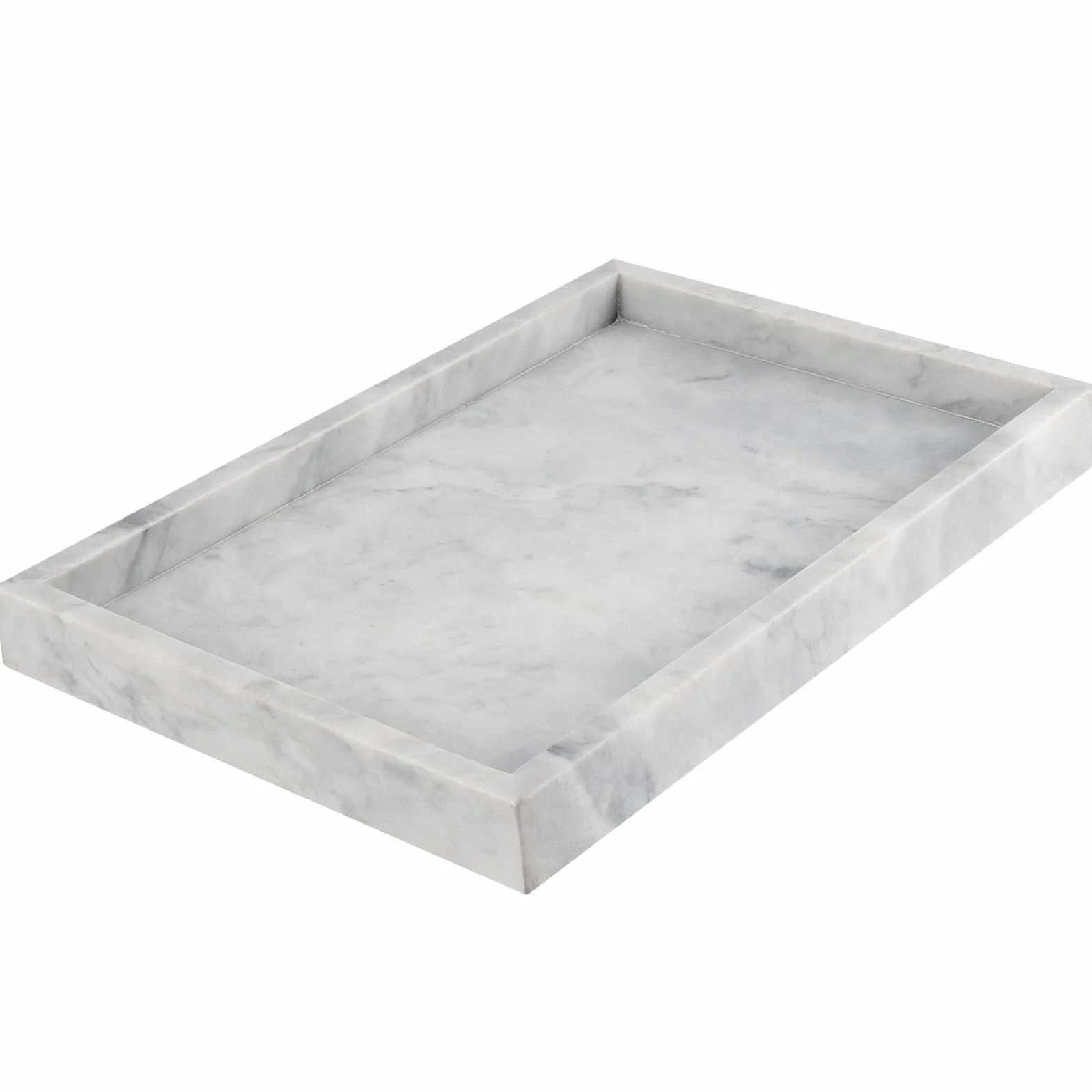 Marmurowy marmurowy prostokątna taca, 30 x 20 x 3 cm, do przechowywania marmuru, do kuchni, blatu roboczego