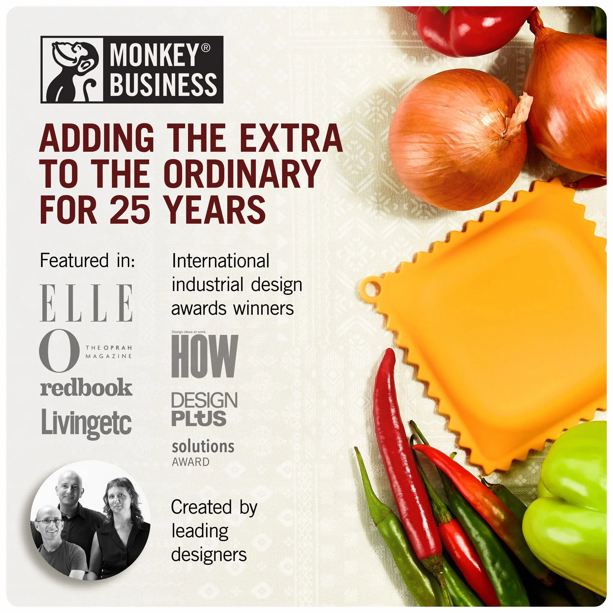 Monkey Business Półka na łyżki w kształcie ravioli | półka na łyżki do blatu kuchennego | fajny pomocnik kuchenny i akcesoria | z kolekcji różnych makaronów, wyjątkowych przyborów kuchennych