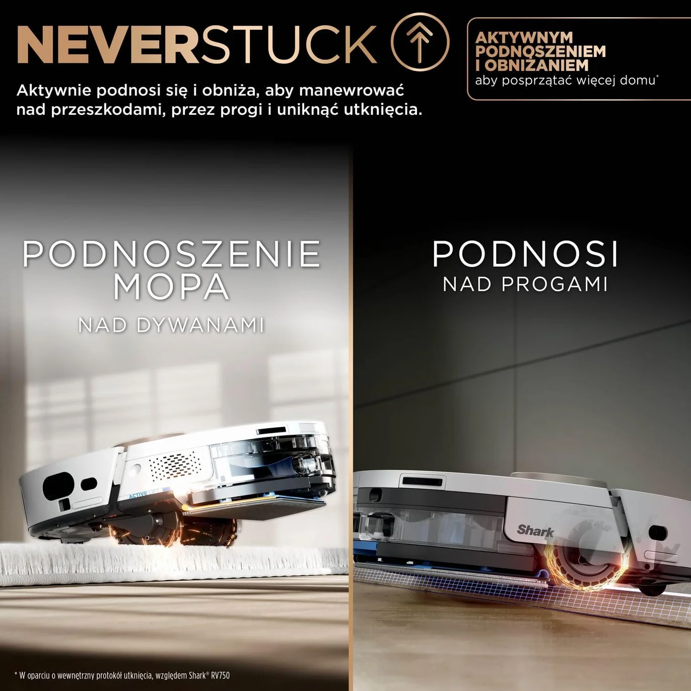 Shark PowerDetect Robot odkurzająco-mopujący 2 w 1, automatyczne opróżnianie, napełnianie i czyszczenie NeverTouch Pro (60 dni), 3D i LiDAR, NeverStuck, WiFi/aplikacja, biały, AV2800ZEEUWH