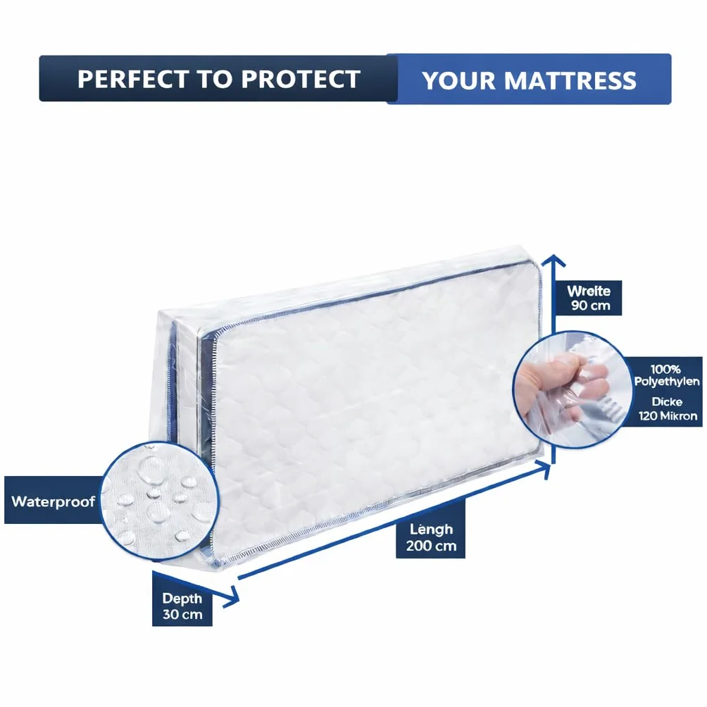 Torba na materac 90x200 cm 120 µm Ekstra gruba Odporny na rozdarcia kurz woda