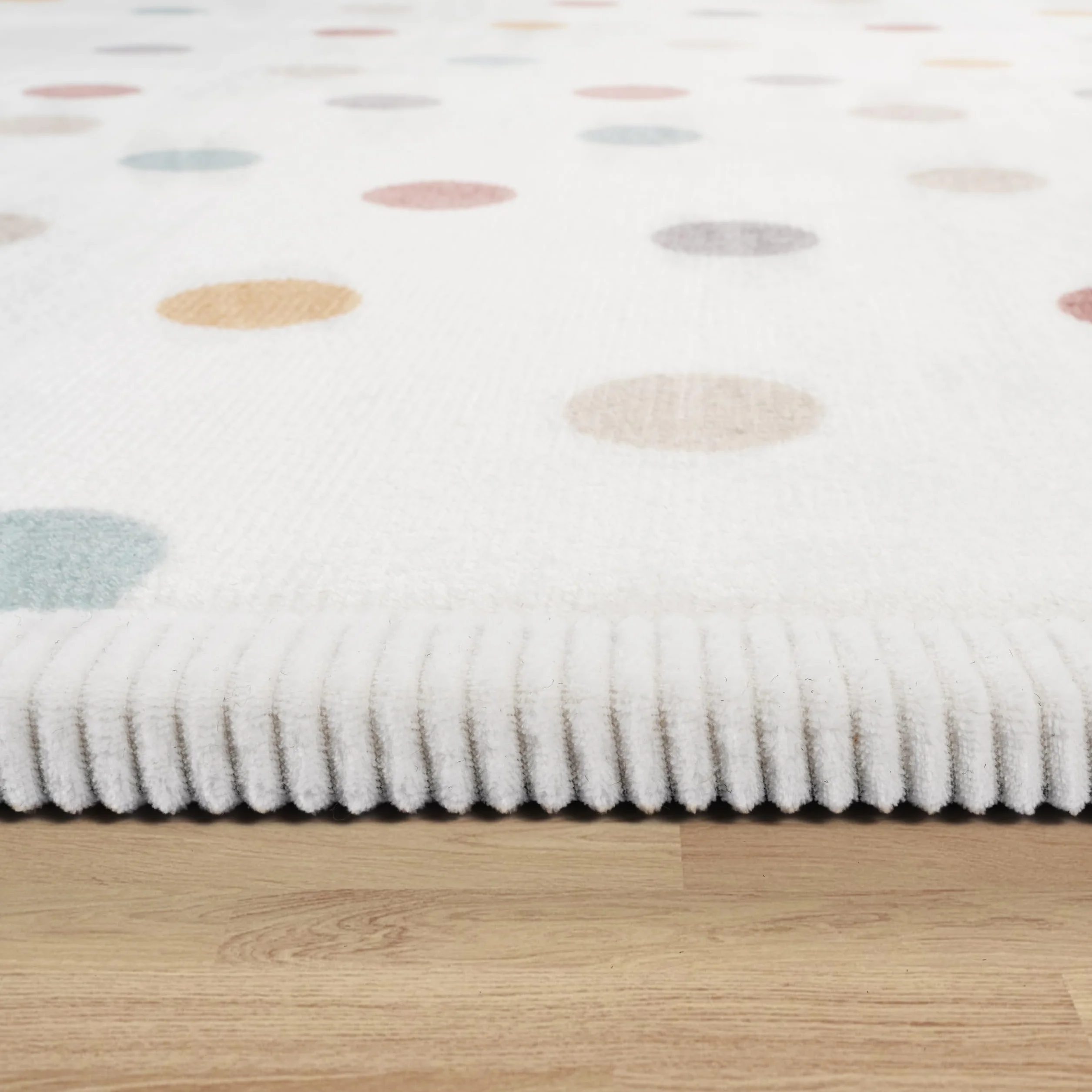 Paco Home Dywan Dzieci璚y Dywan Do Pokoju Dziecka Antypo郵izgowa Strona T璚zowa Motyw Zwierz璚y W Kropki, Rozmiar:80x150 cm, Kolor:Wielokolorowy