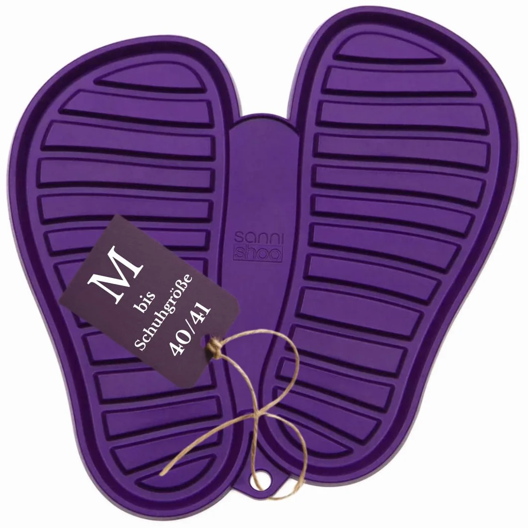 Sanni Shoo Shoo.Pad półka na buty ociekowa mata na buty elastyczna wanna na buty rozmiar M fioletowa