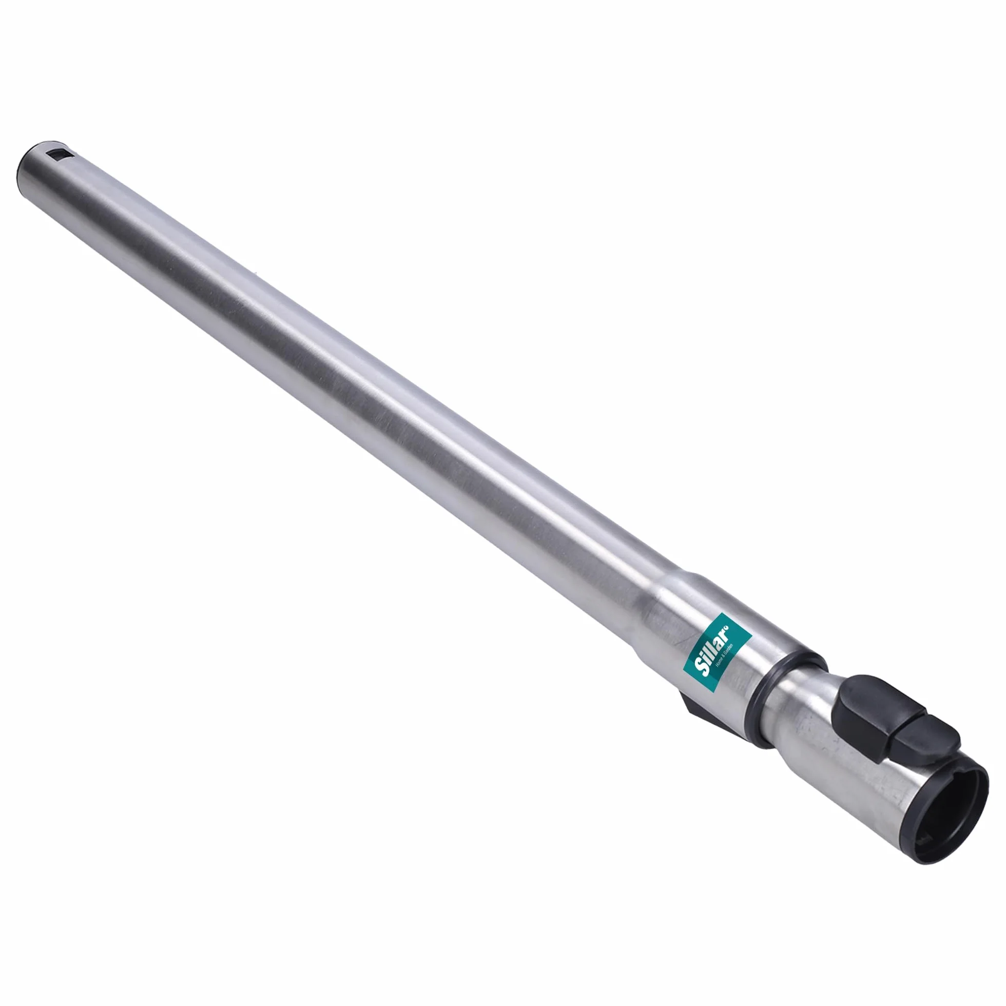 Purepower Teleskopowa Rura Pasująca do Odkurzacza Miele | Stalowa, Ø34 mm, Click System | Kompatybilna z Wszystkimi Odkurzaczami Miele, Rura Ssąca Teleskopowa, Srebro