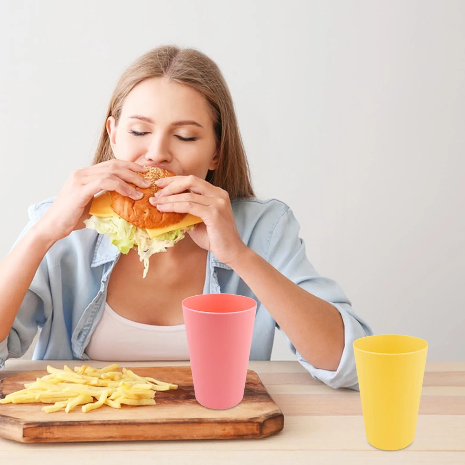 30 sztuki plastikowych kubków wielokrotnego użytku, 260ml Kolorowe Plastikowych Kubków, 10 kolorów