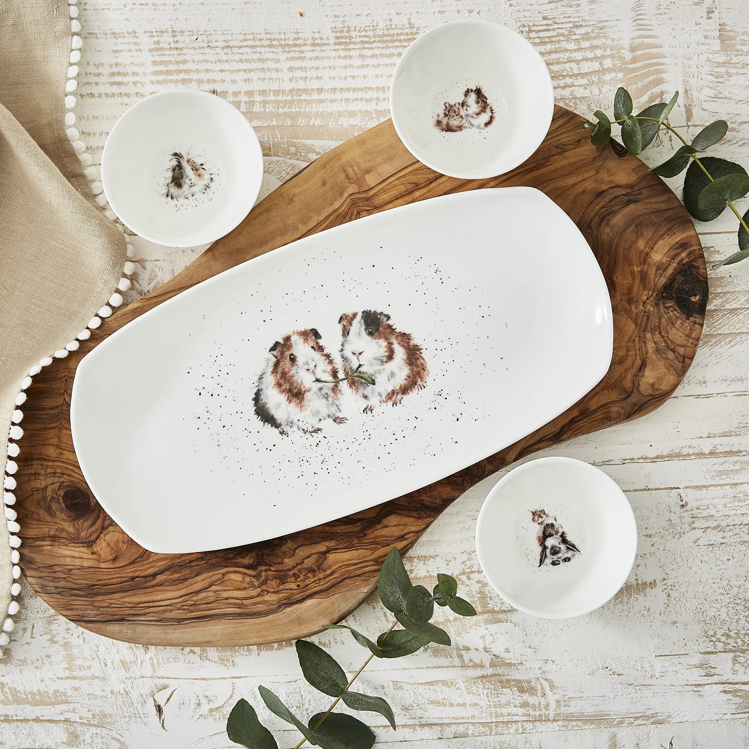 Wrendale Designs - Lettuce Be Friends' zestaw 3 naczyń i tacek