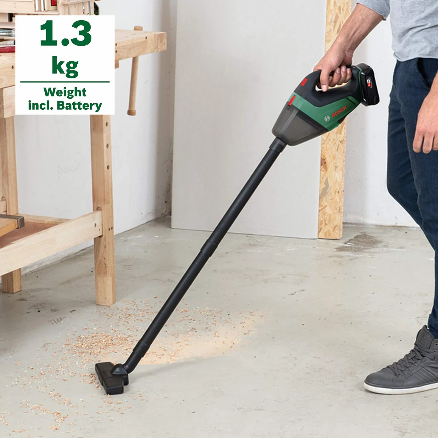 Bosch Home and Garden UniversalVac 18 Handstaubsauger 18 V inkl. Akku (06033B9103)