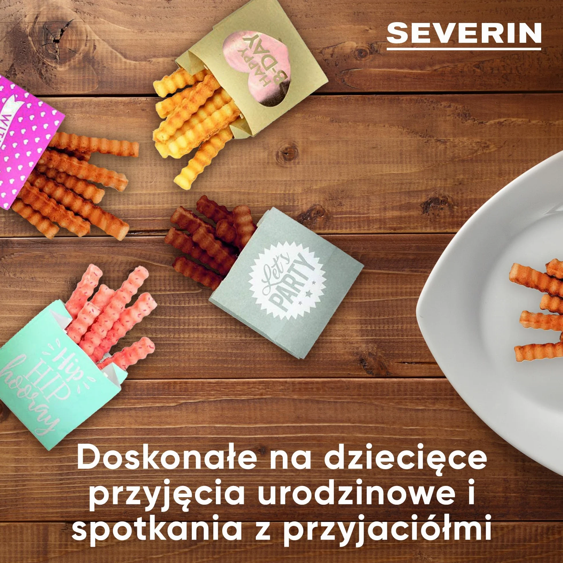 Severin WA2114 Waffel-Pommes-Maker