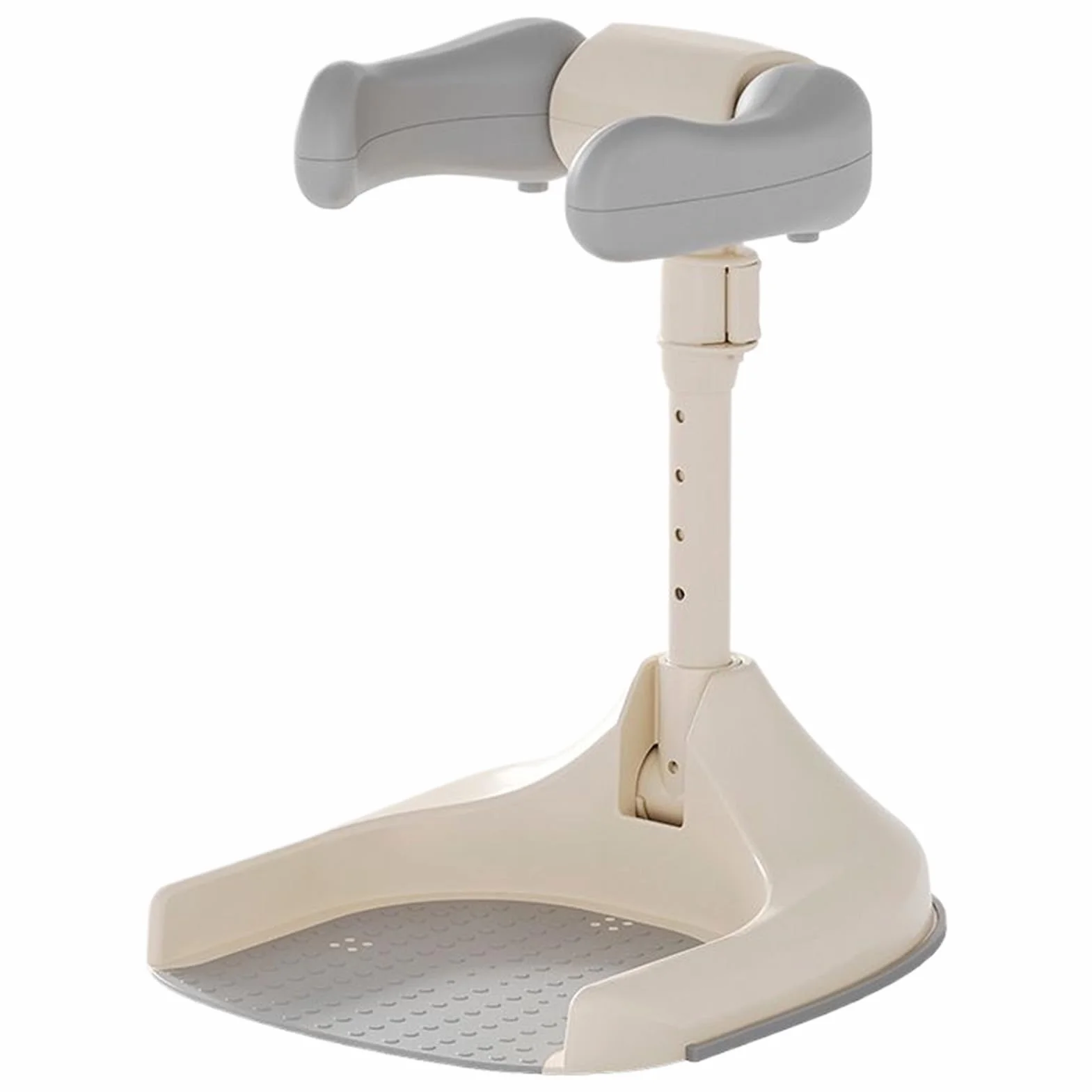Adjustable Shower Stand, Adjustable Height Bath Standing Support, 15.35x13.19x17.32 inches Foldable Portable Bathing Device, Wash Seat for Kids, Boys & Girls