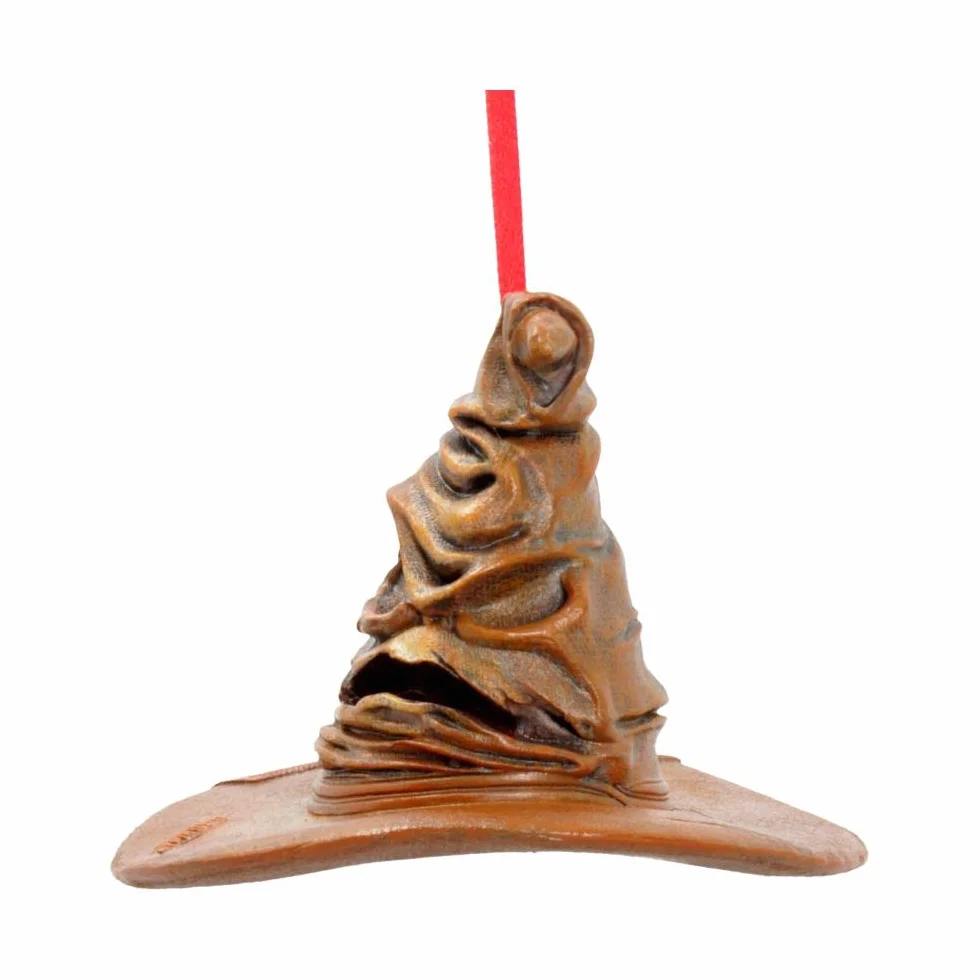 Nemesis Now Oficjalnie licencjonowany kapelusz do sortowania Harry'ego Pottera wisząca ozdoba, brązowy, 9 cm