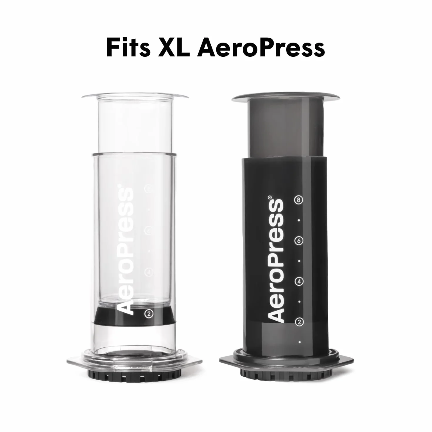 AeroPress XL Naturalne papierowe mikrofiltry do ekspresu - Okrągłe filtry do kawy na wymianę, niebielone, kompostowalne, pasują do ekspresów AeroPress XL, 200 sztuk