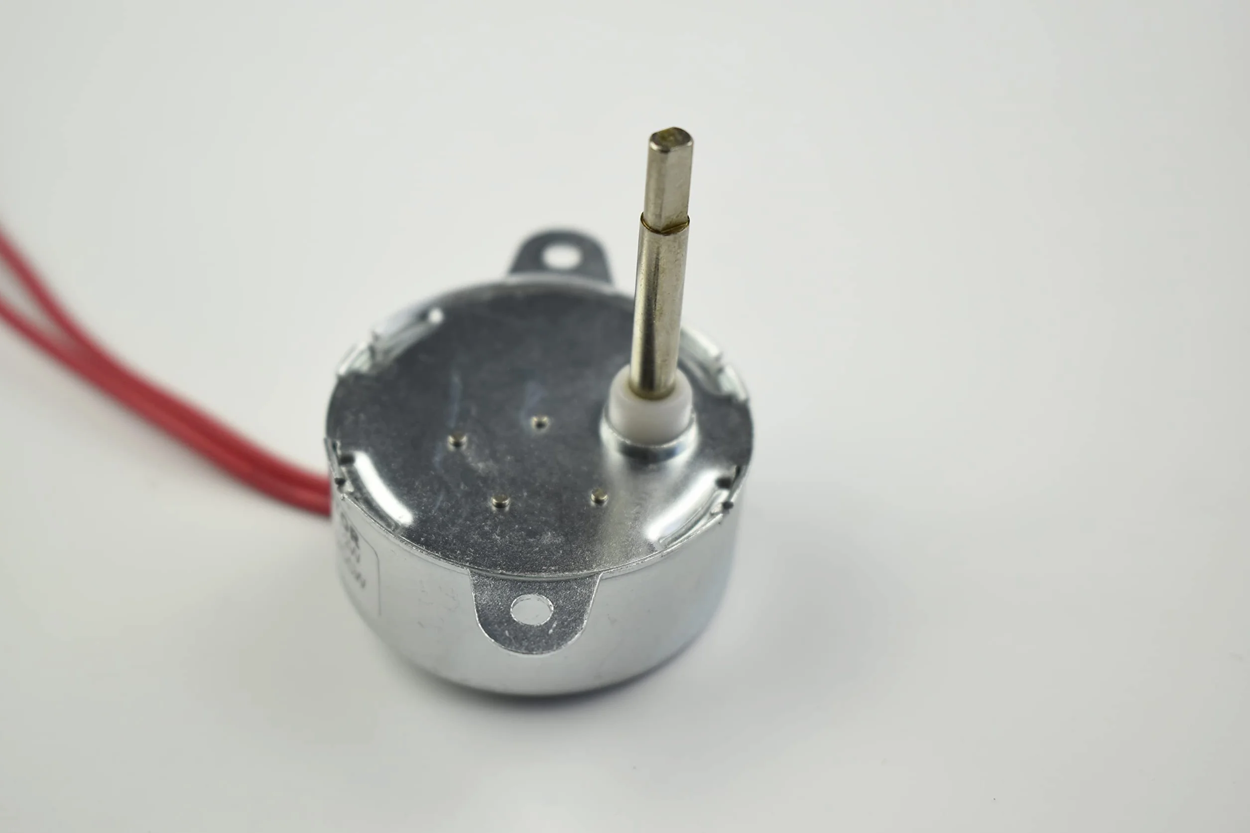 CHANCS Silnik synchroniczny TYC-40 AC 12 V 5 obr./min CW/CCW płaski trzpień 35 mm do światła światłowodowego ozdoby świąteczne 2 szt