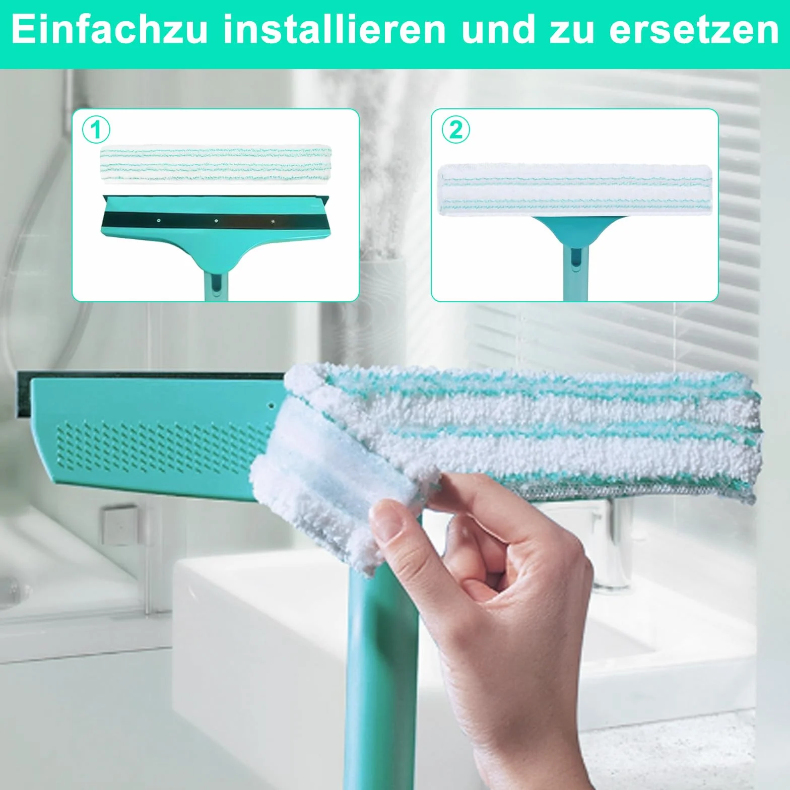 Leifheit ściągaczka okienna Squeegee Pad 32 cm x 6,5 cm podkładki zapasowe