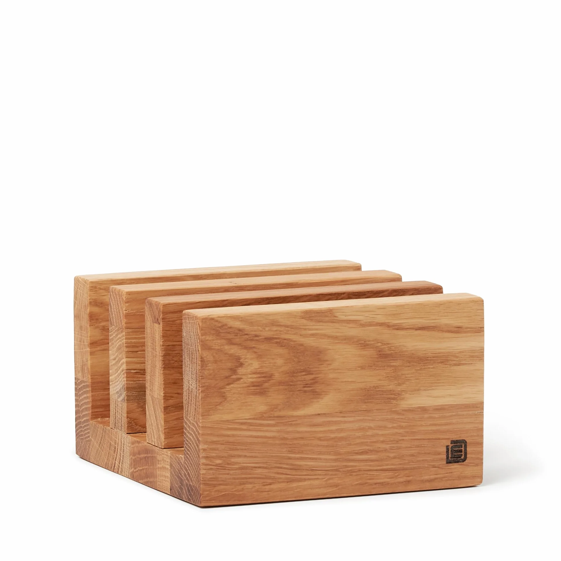 Uchwyt na deskę do krojenia na 3 deski do krojenia z wysokiej jakości dębu, rozmiar 15 х 17 x 9 cm (szer. x wys.), produkt z Ukrainy, rękodzieło, prezent z drewna, wkładka do deski do krojenia, uchwyt