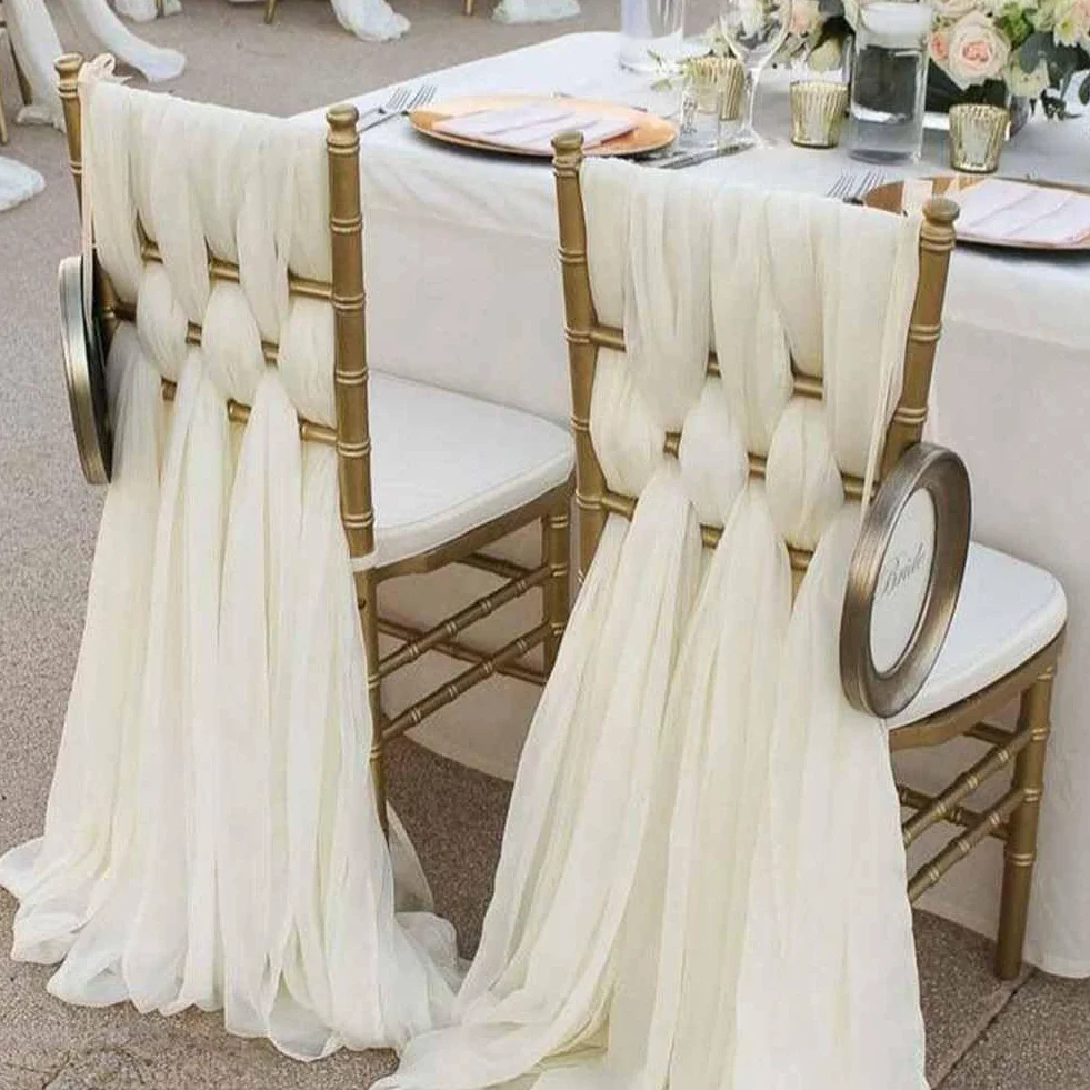 5 sztuk tiulowych kokardek na krzesło, 70 x 200 cm, organza, na krzesło, szyfon, szarfy na krzesło, wesele, krawat, osłona krzesła, dekoracja na wesele, rocznicę, imprezę, do dekoracji domu,