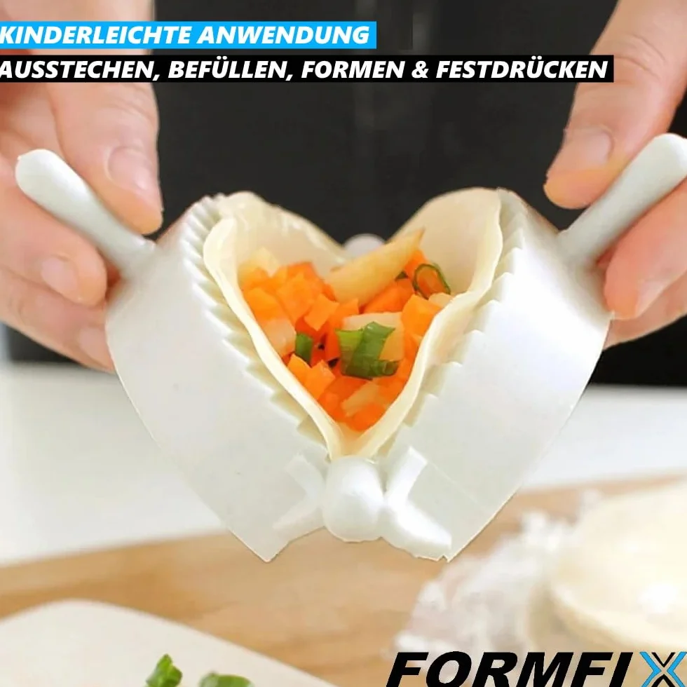 Living Ravioli Former foremka do pierogów, biała [zestaw 3 szt.)
