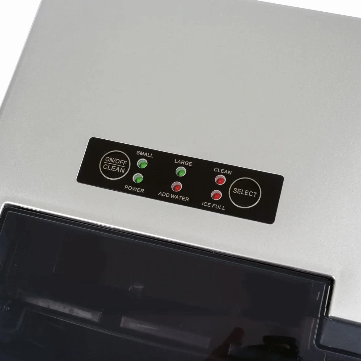 Clatronic EWB 3785 Machine à glaçon portable 12 kg/24h 105 W Noir Argent