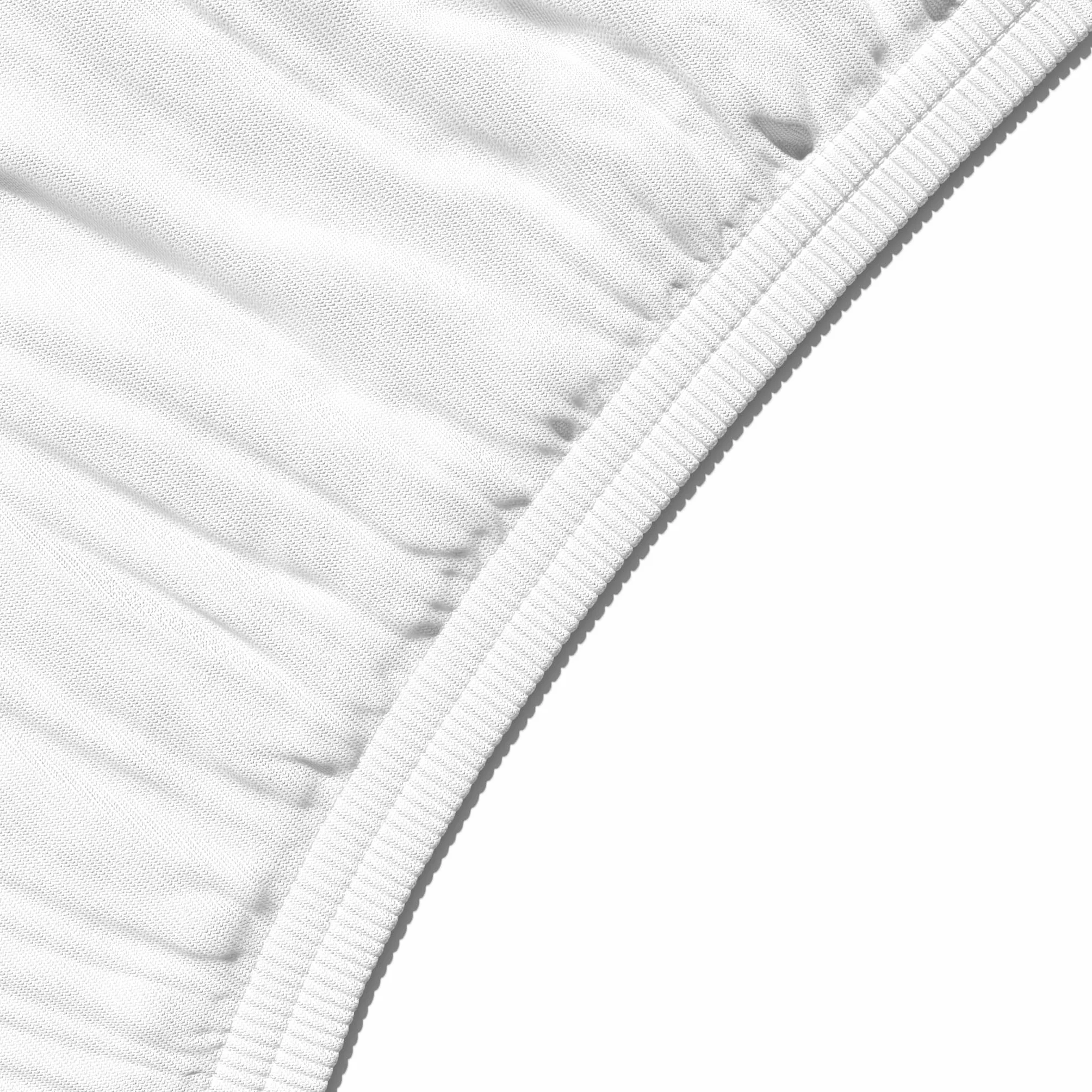 Amazon Basics Dopasowane prześcieradło z gumką, z dżerseju, białe, 120 x 200 cm