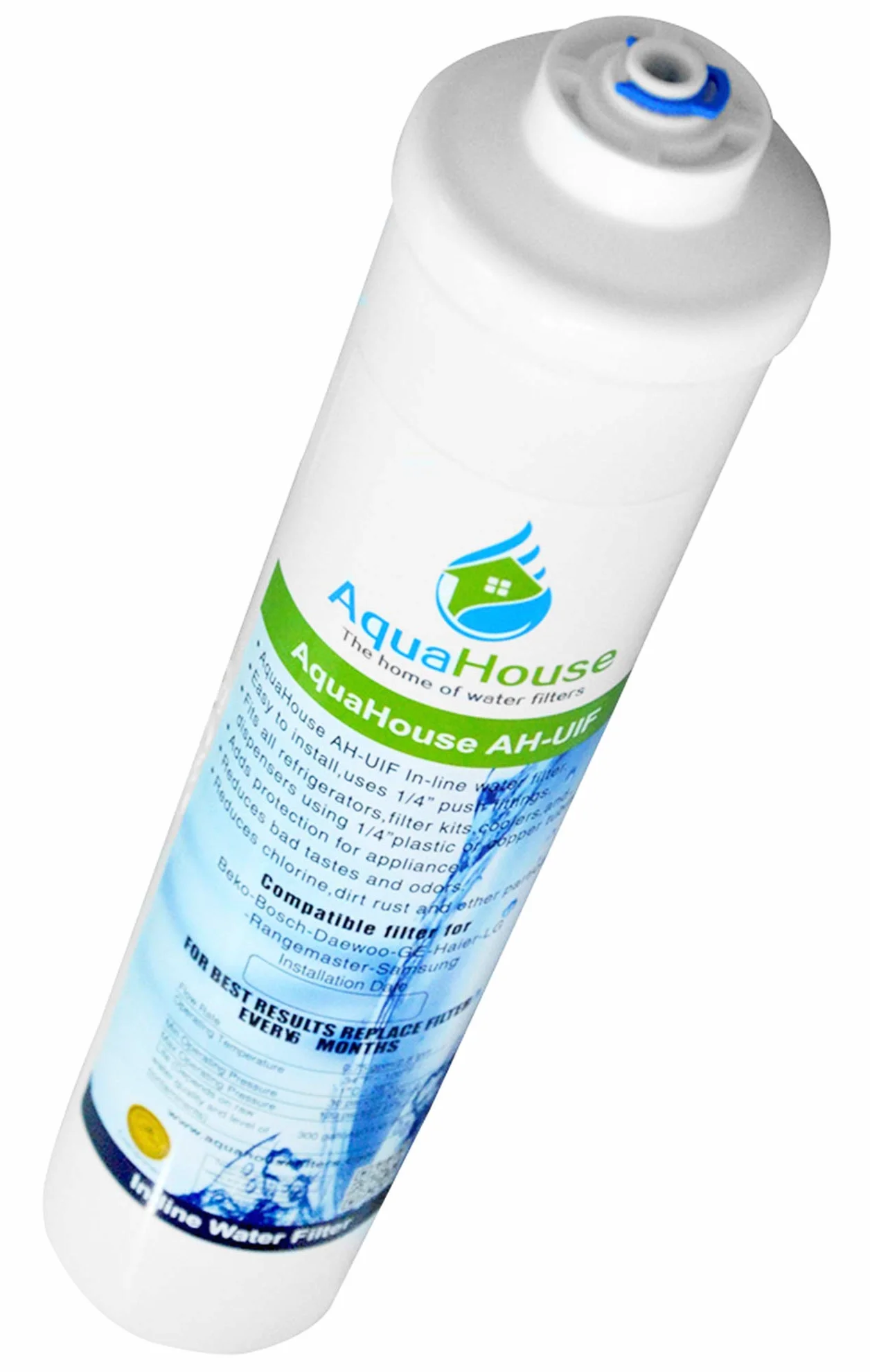 4X AquaHouse UIFS kompatybilny filtr wody do lodówki Samsung DA29-10105J HAFEX/EXP WSF-100 Aqua-Pure Plus (tylko filtr zewn?trzny)