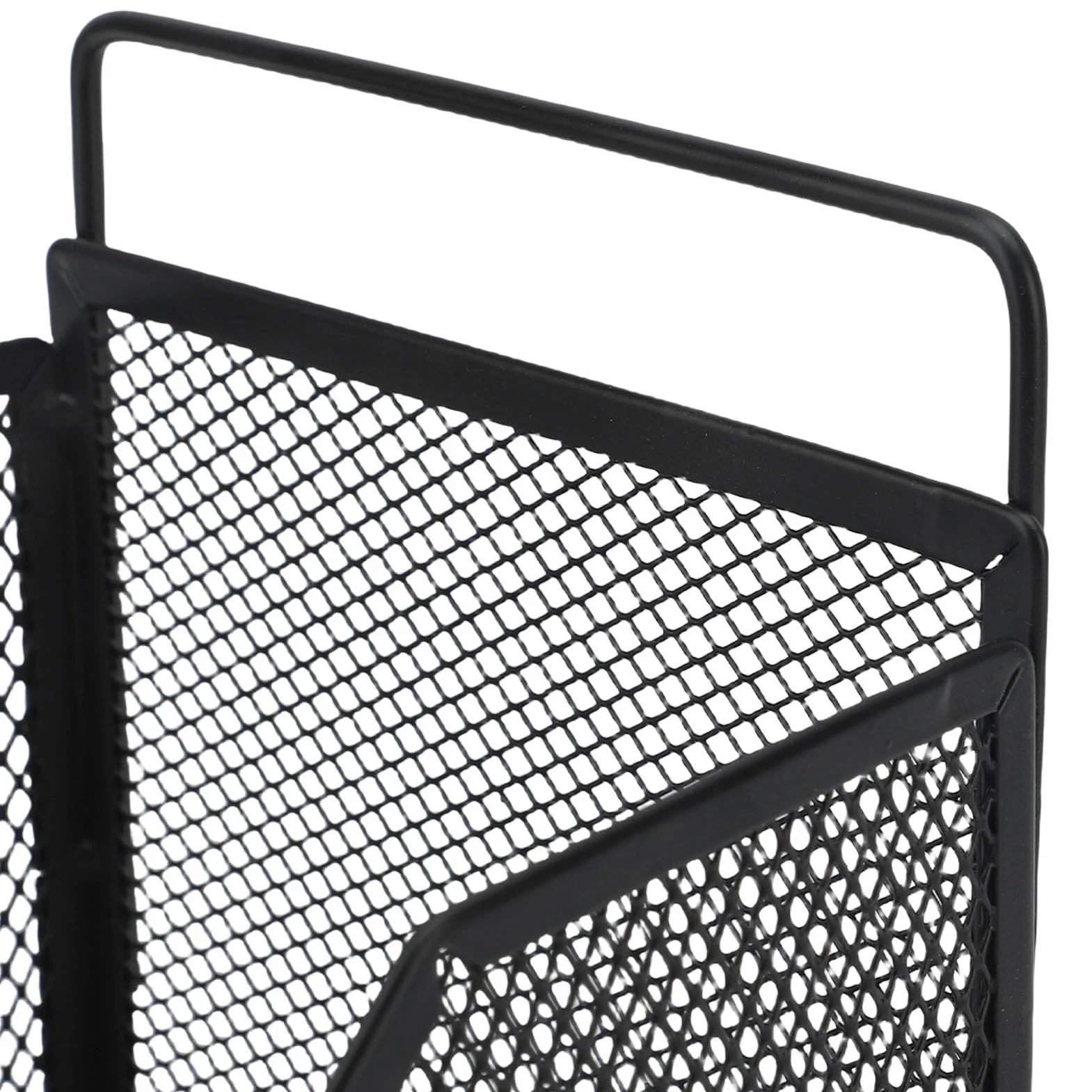 Annadue Annadue Samoprzylepny Kosz z Drutu Metalowego Otwarty Drut do Przechowywania w Kuchni w łazience, 13,2 X 10 X 15 Cm (WHITE) (WHITE) (BLACK)