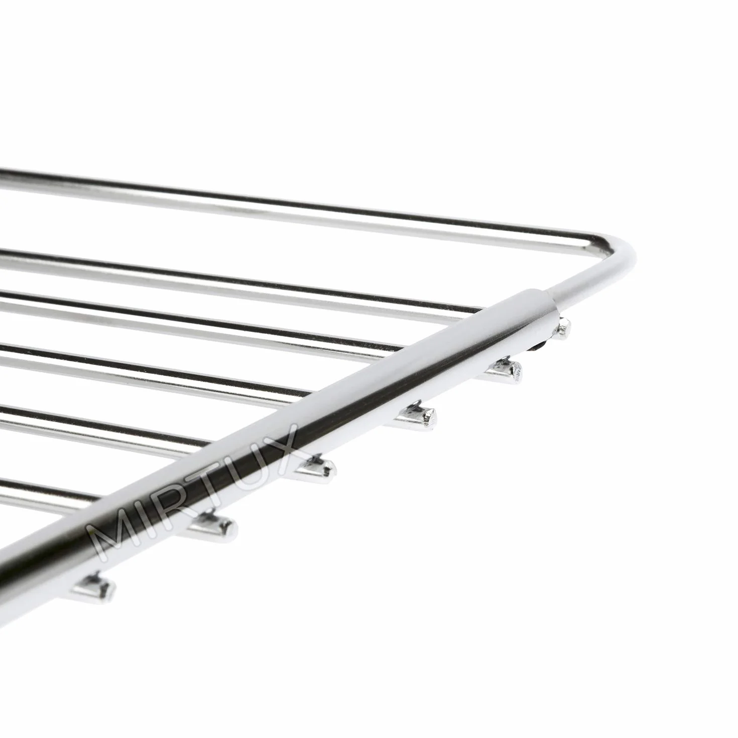 MIRTUX - Kratka do piekarnika Model uniwersalny - szerokość 32 cm i długość wysuwana/regulowana od 35 (rozmiar minimalny) do 56 cm (maksymalny rozmiar)
