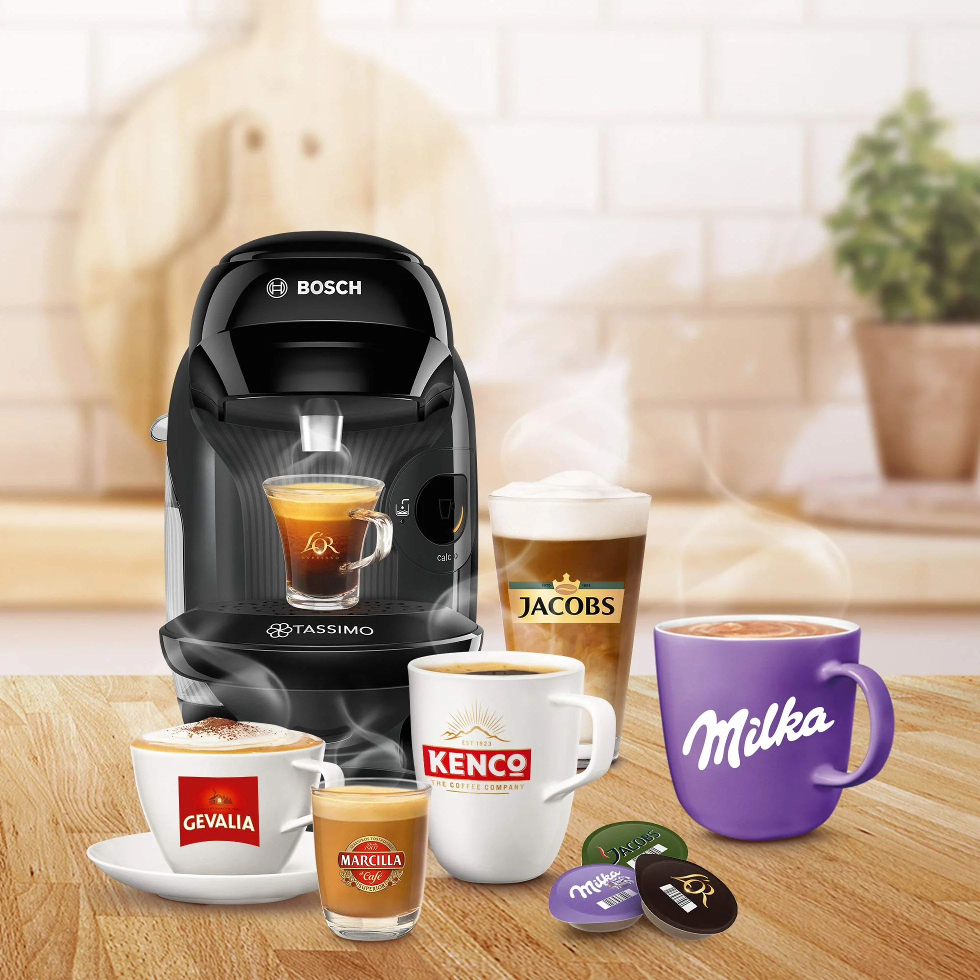 Bosch Hausgeräte Tassimo Ekspres do Kawy, Czarny/Antracytowy, 1400W 230V