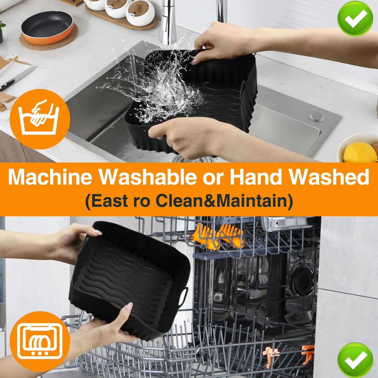 Zestaw 28 akcesoriów do frytkownicy na gorące powietrze, do Philips Dual Basket Airfryer 3000/5000 (6 l/3 l), TefalDual Easy 5,2 l/3,1 l, silikonowe formy do frytkownicy na gorące powietrze, ruszt do