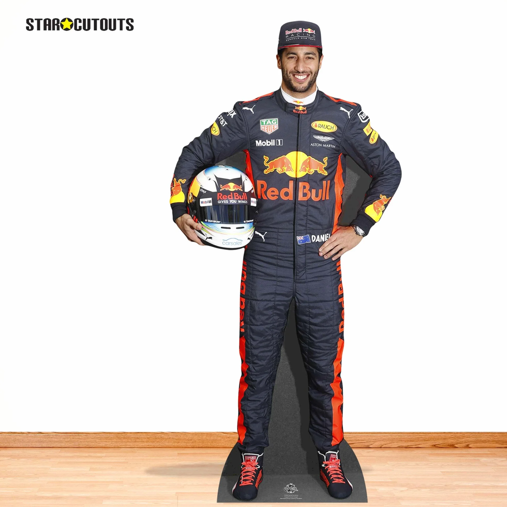 Star Cutouts Ltd CS664 Daniel Ricciardo, karton, wielokolorowy, 178 x 85 x 178 cm