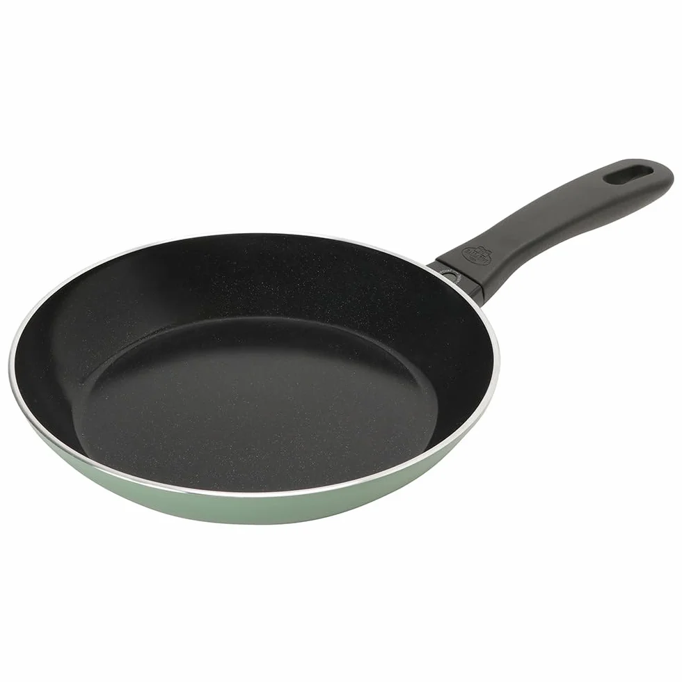 BALLARINI Patelnia Padella Caprera, 24 cm, aluminiowa, nadaje się do płyt indukcyjnych, ceramiczna powłoka nieprzywierająca, Made in Italy, zielona