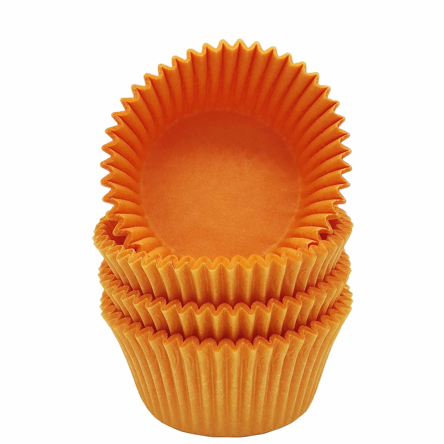 Wysokiej jakości pomarańczowe odporne na tłuszcz foremki do babeczek papierowe foremki do pieczenia muffinek standardowy rozmiar, 100 sztuk