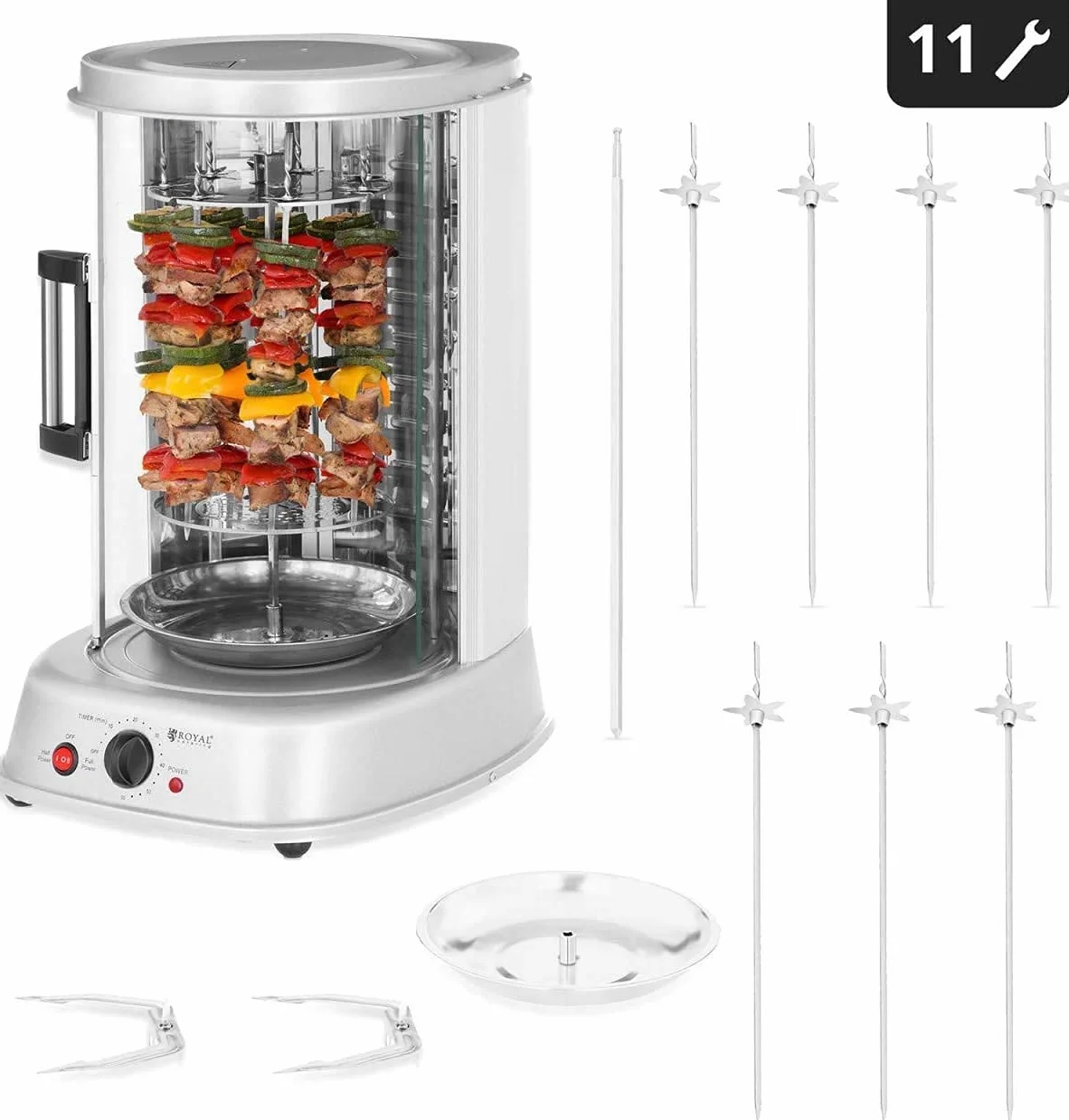 Royal Catering Tower Rotisserie RCGV-1800-1 (31 l, 1800 W, do 160°C, timer 60 min)