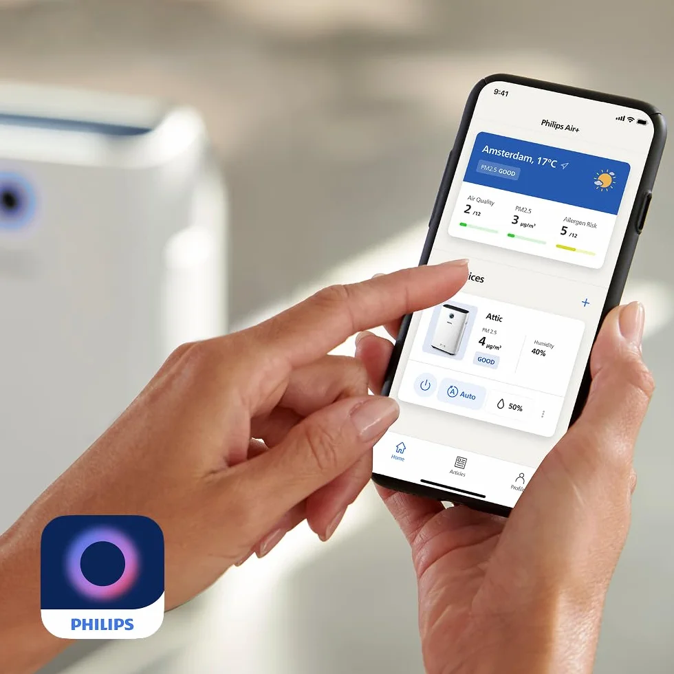 Philips Oryginalny filtr nawilżający NanoCloud do oczyszczaczo-nawilżacza powietrza 2 w 1 serii 2000i AC2721, AC2726, AC2729, żywotność do 6 miesięcy (FY2425/30)