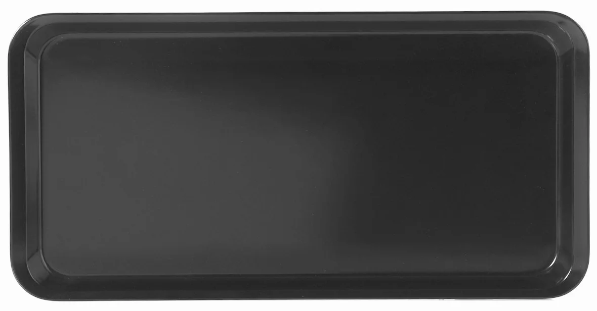 H&H Pengo 79064 taca z obramowaniem, 40 x 20 x 2 cm, melamina, czarna