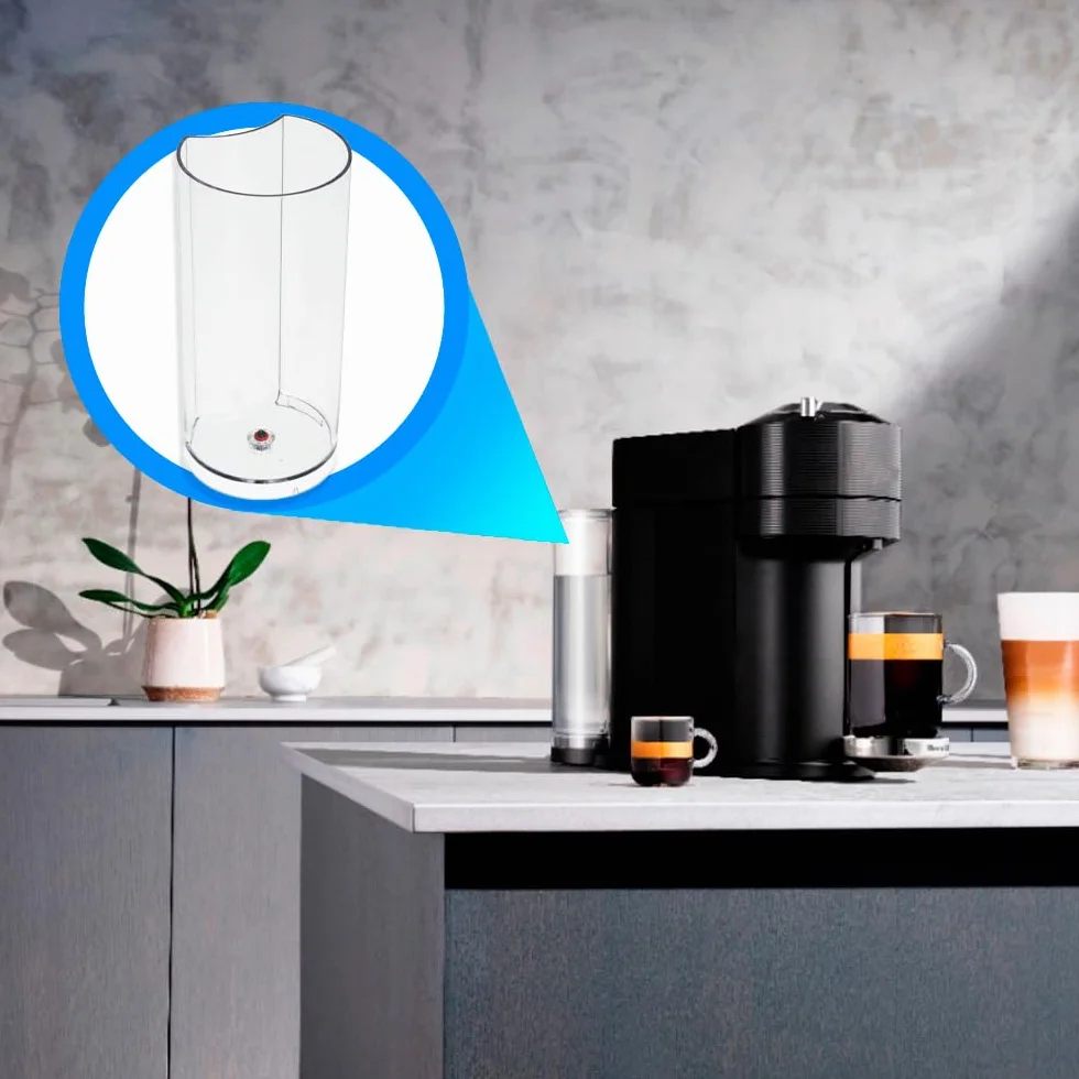 Anakel Home Zapasowy zbiornik na wodę MS-624911 kompatybilny z ekspresem do kawy Nespresso Vertuo Next | Pojemność 1,1 litra | Nie zawiera pokrowca