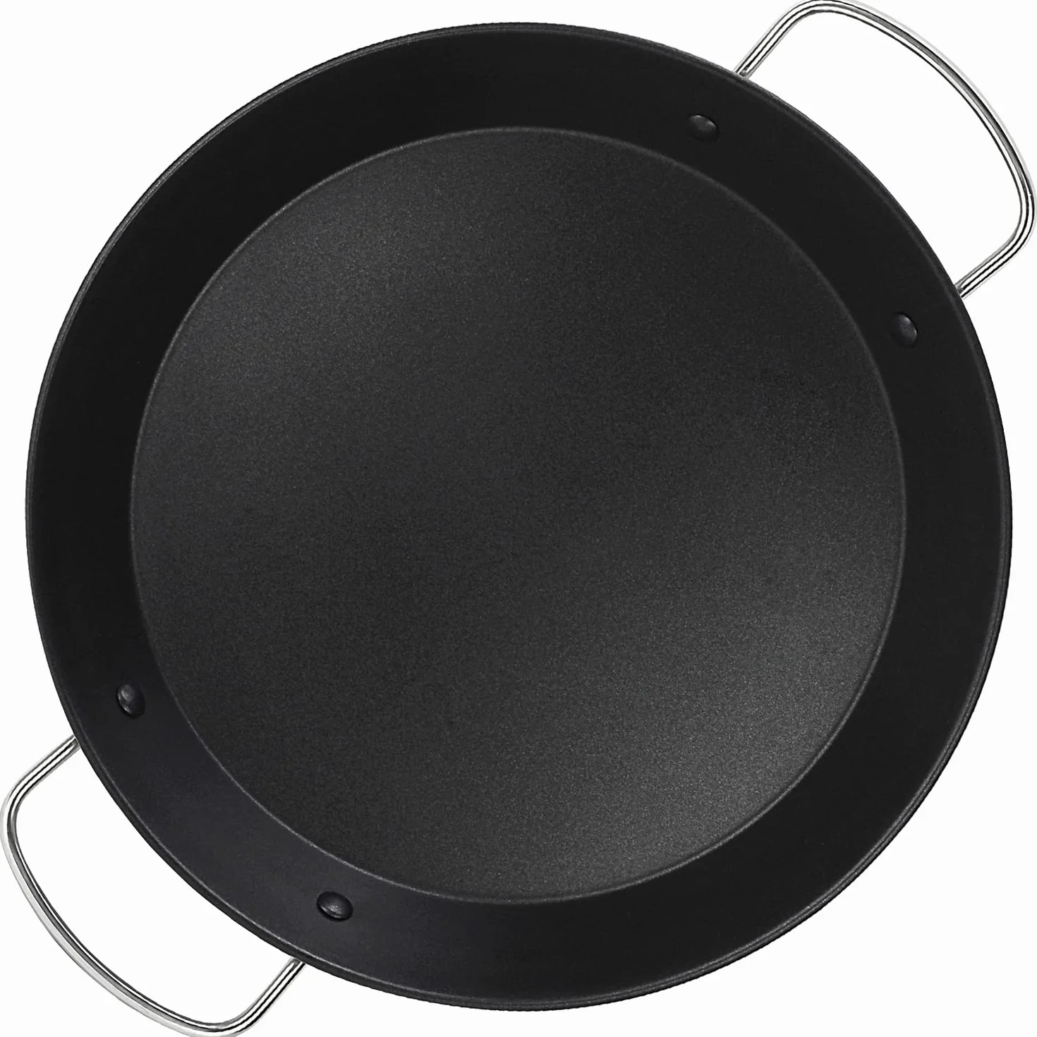 Alza Basic - Patelnia do Paella 32 cm, Stal Nierdzewna 18/10, Wszystkie Rodzaje Płytek, Indukcja i Piekarnik, Powłoka Nieprzywierająca Wielowarstwowa Wolna od PFOA