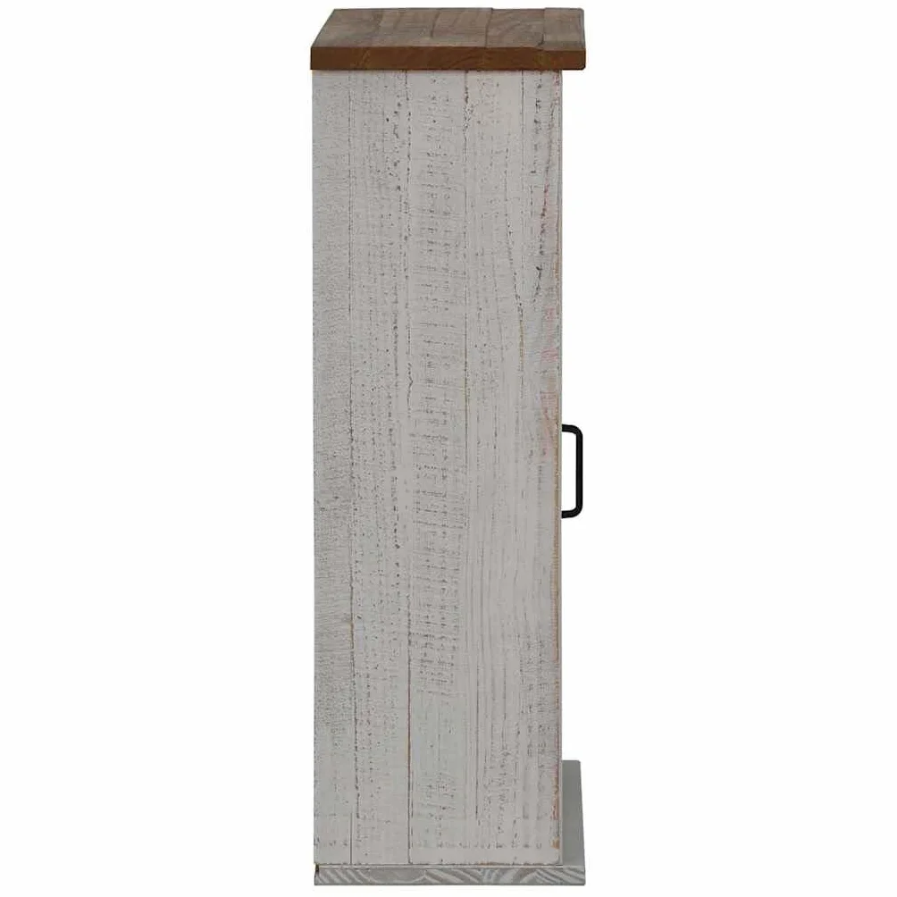 vidaXL Szafka wisząca HALDEN z drzwiami przesuwnymi Biała 49x22,5x70cm, szafka, szafka ścienna, wisząca szafka do przechowywania